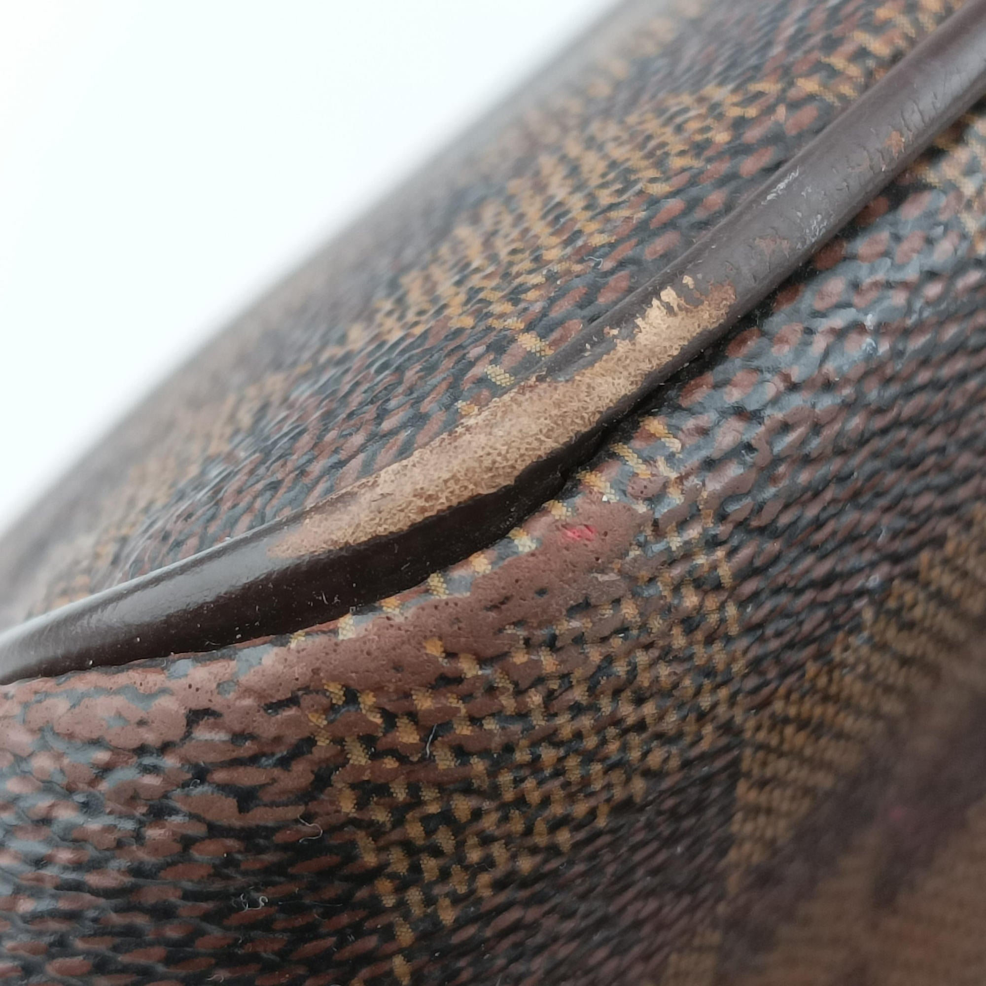 Pre-owned Louis Vuitton BERGAMO MM EBENE Damier Canvas N41168 shoulderbag | stylenewstar