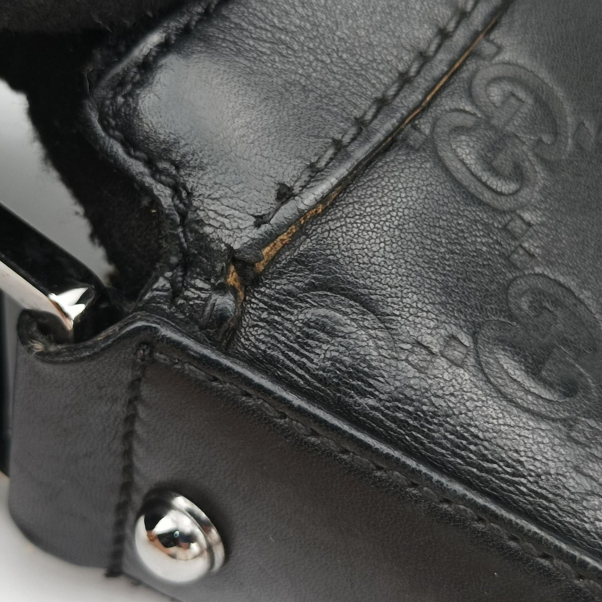 Secondhand Gucci Shima Black Leather 148476 shoulderbag | stylenewstar