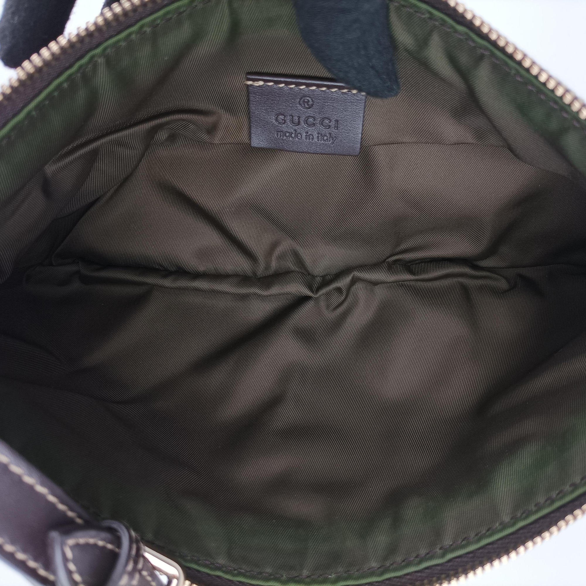 Pre-owned Gucci GG Crystal Beige×Brown coated canvas 212122 shoulderbag | stylenewstar