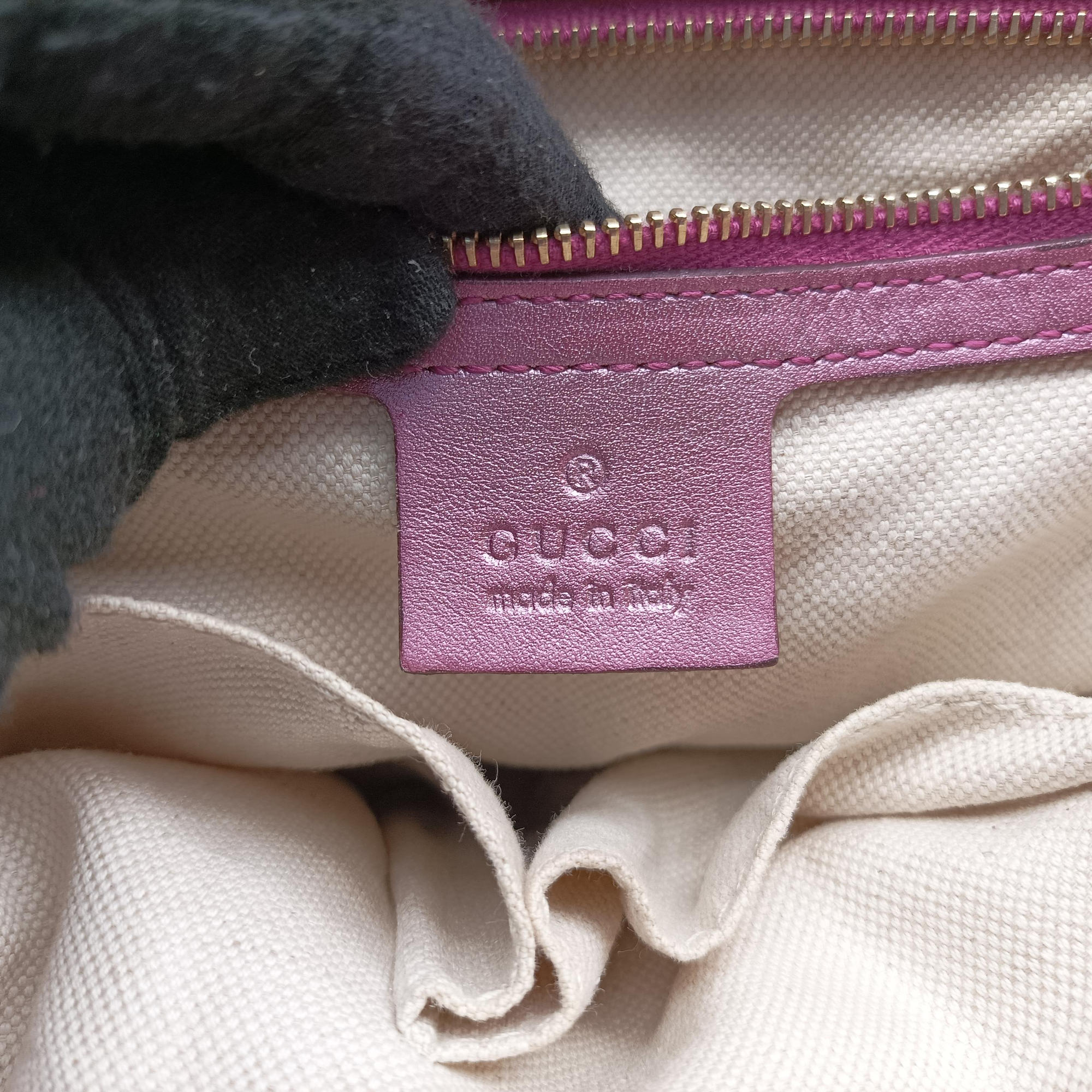 Vintage Gucci Heart Bit charm Brown×rose Leather×canvas 269957 shoulderbag | stylenewstar