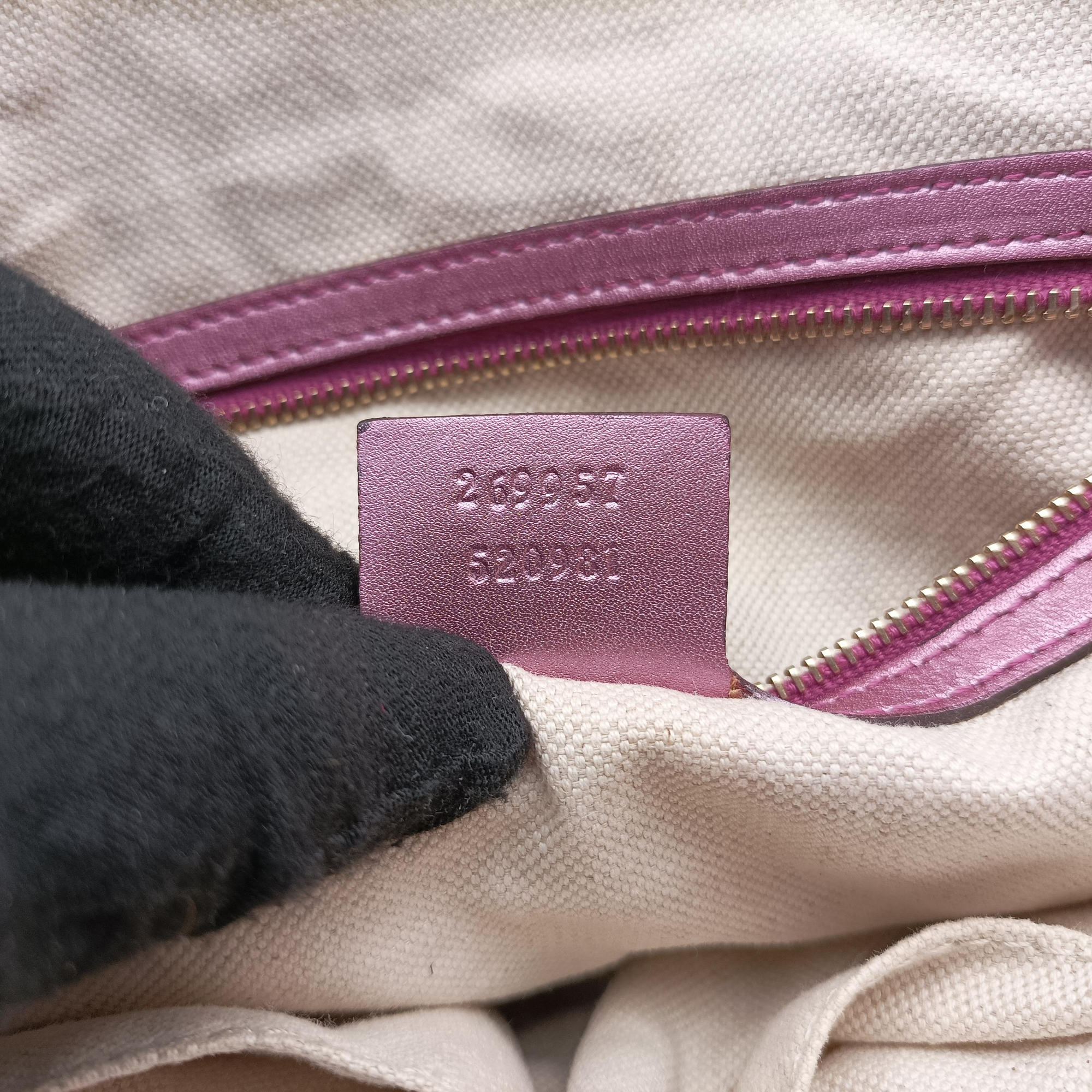 Vintage Gucci Heart Bit charm Brown×rose Leather×canvas 269957 shoulderbag | stylenewstar