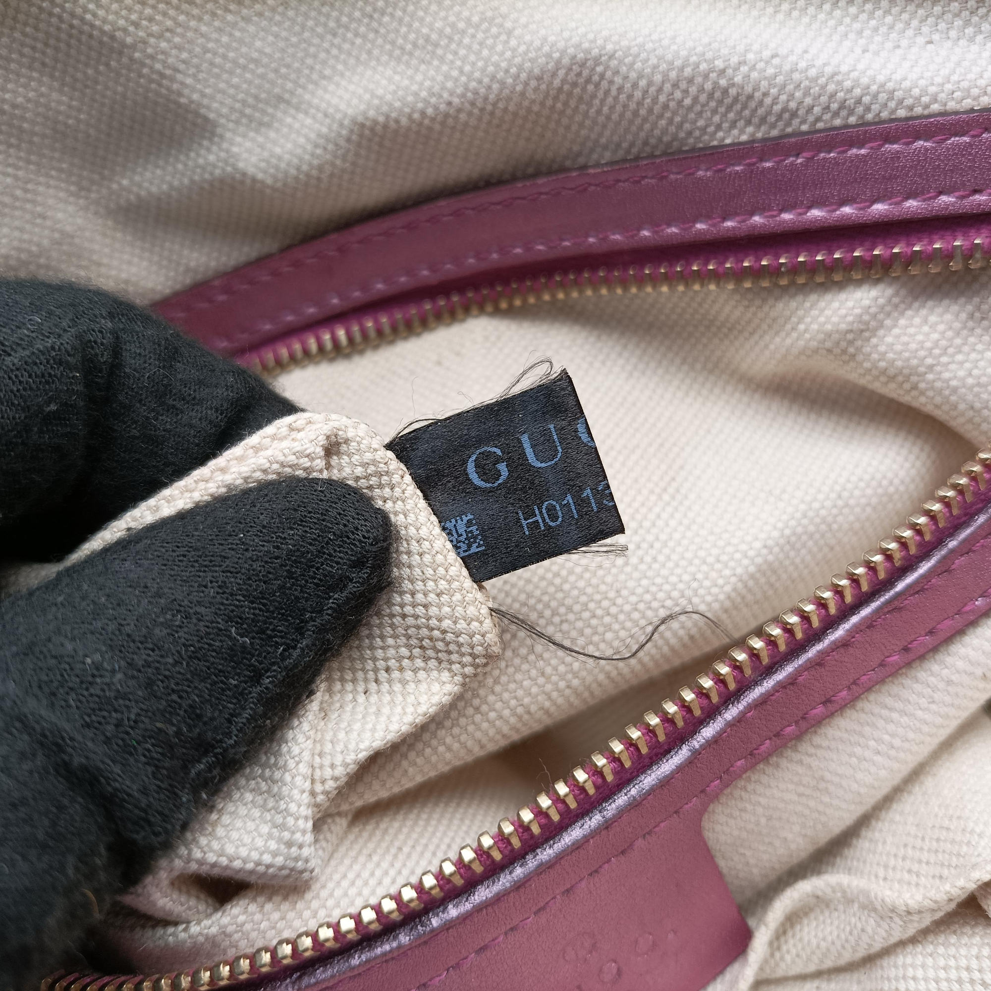 Vintage Gucci Heart Bit charm Brown×rose Leather×canvas 269957 shoulderbag | stylenewstar