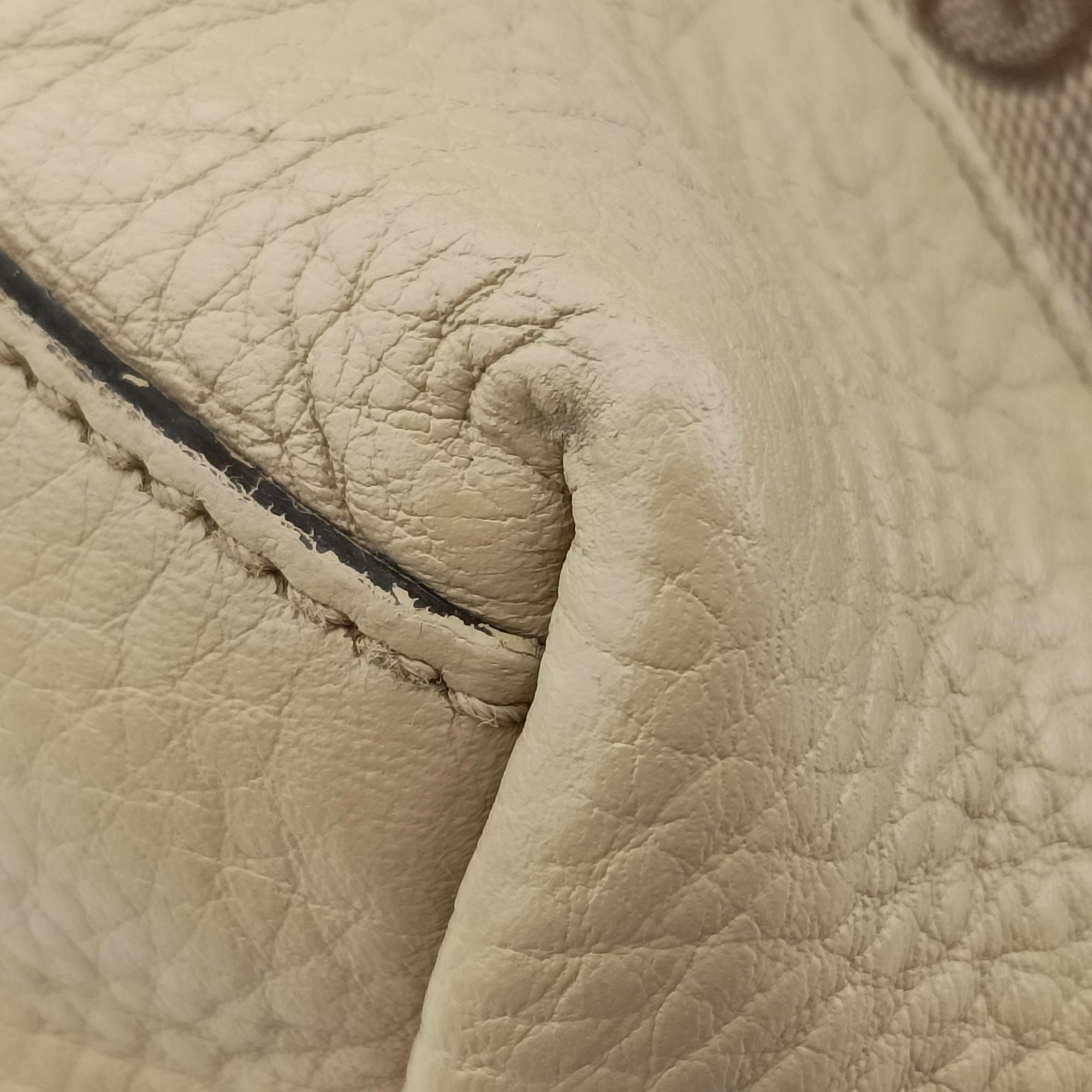 Vintage Gucci Miss GG Hobo beige×White canvas×leather 326514 handbag | stylenewstar