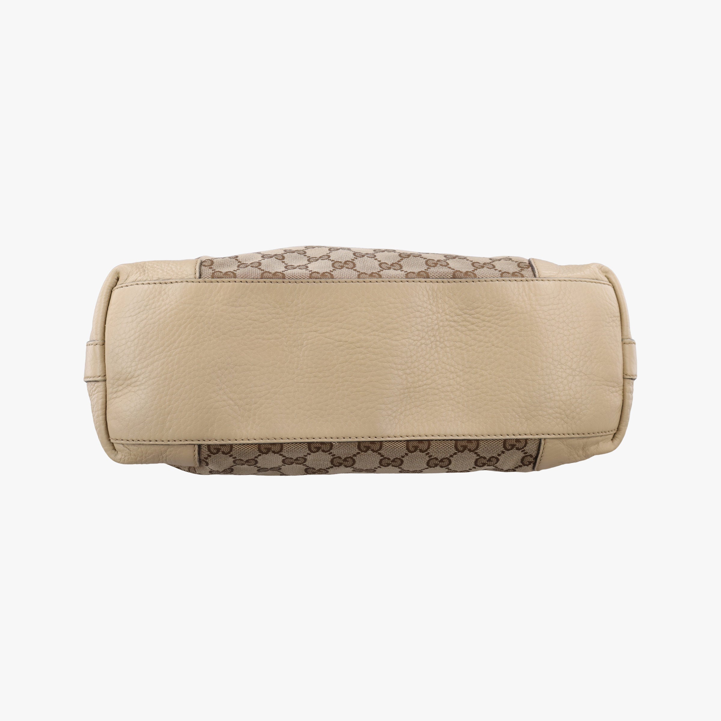 Vintage Gucci Miss GG Hobo beige×White canvas×leather 326514 handbag | stylenewstar