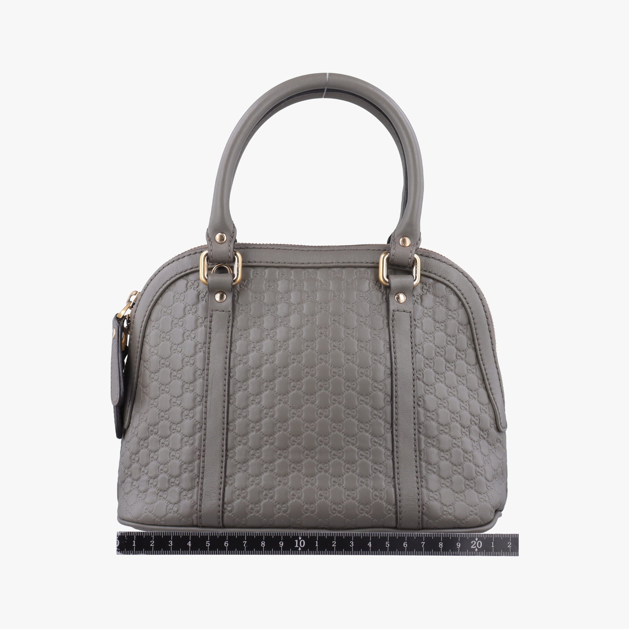 Pre-owned Gucci Microguccissima Grey Leather 449654 shoulderbag | stylenewstar