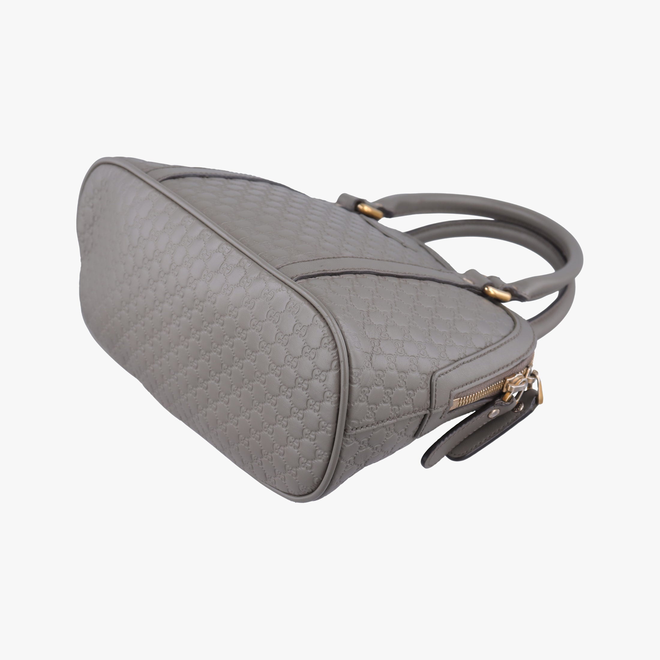 Pre-owned Gucci Microguccissima Grey Leather 449654 shoulderbag | stylenewstar