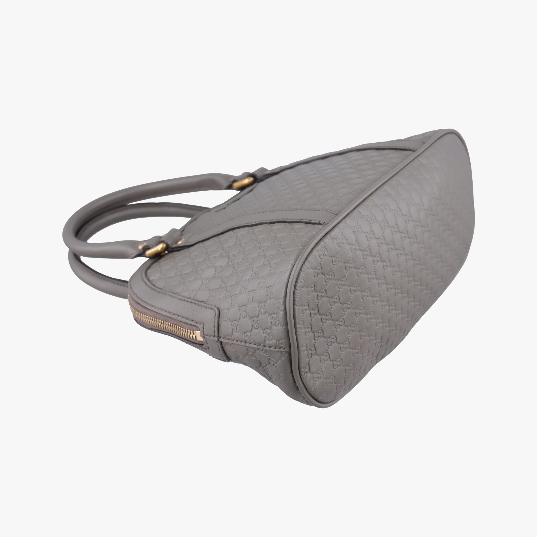 Pre-owned Gucci Microguccissima Grey Leather 449654 shoulderbag | stylenewstar