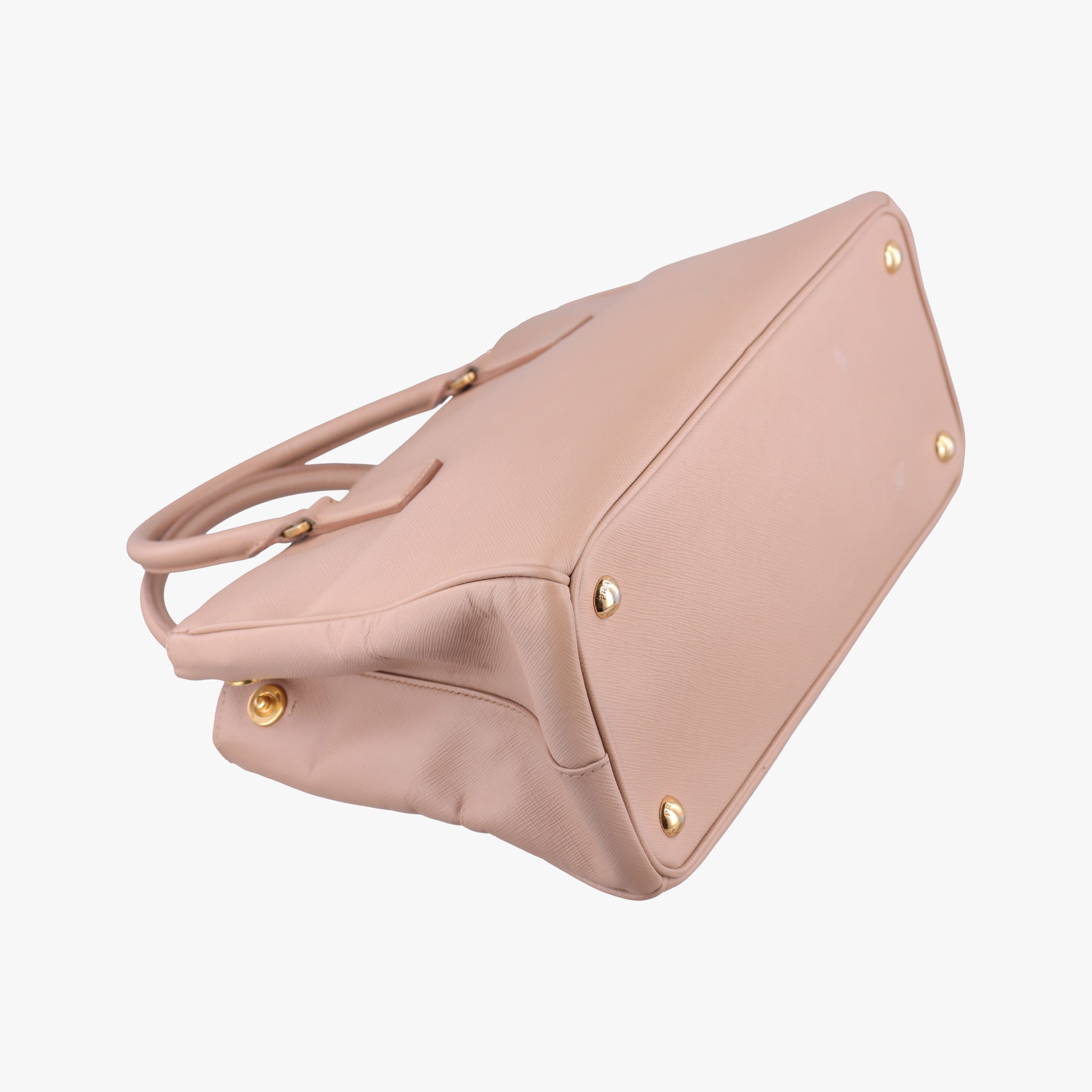 Pre-owned Prada Galleria Pink SAFFIANO Leather BN1801 shoulderbag | stylenewstar