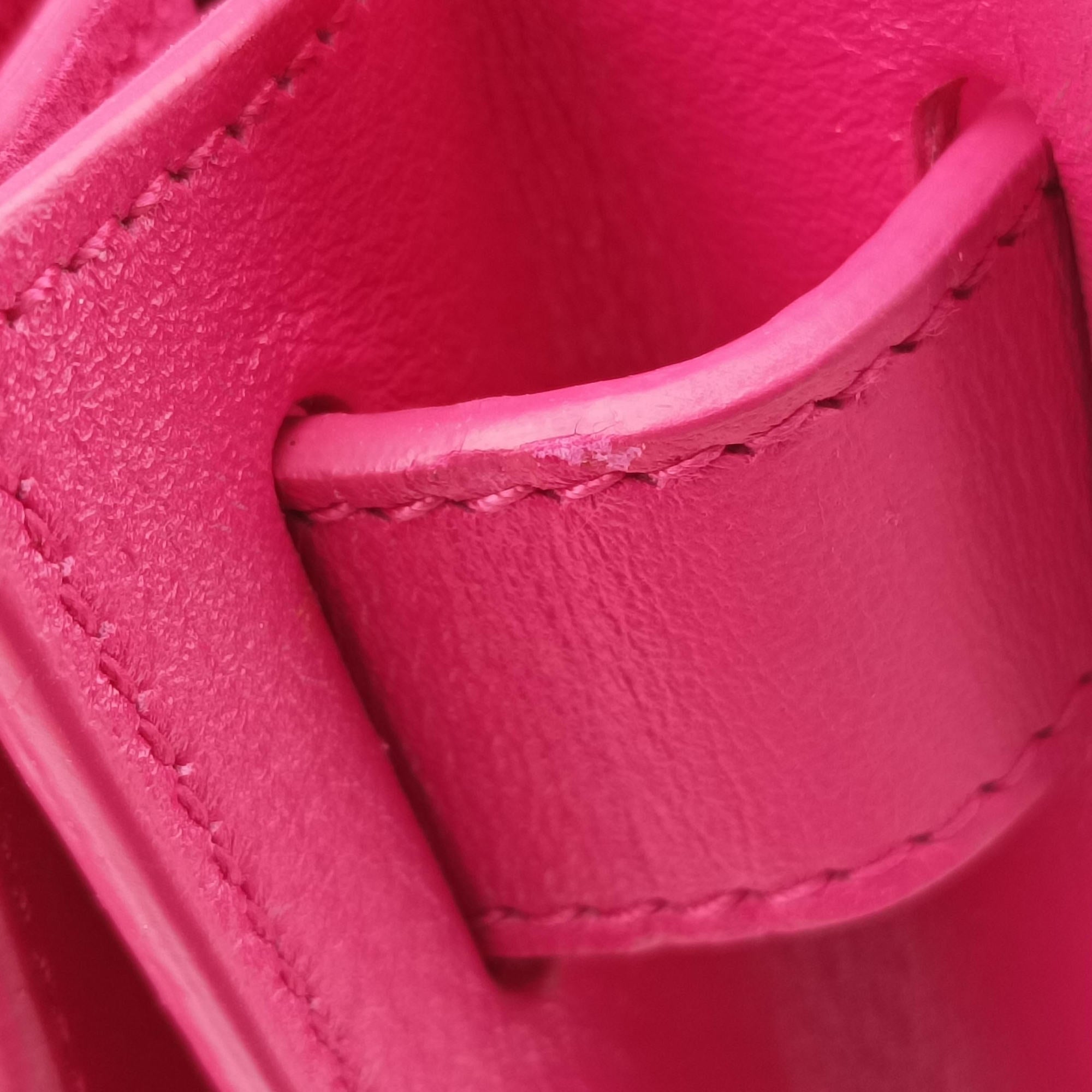 Pre-owned Yves Saint Laurent SAC DE JOUR Rose Leather 355153 shoulderbag | stylenewstar
