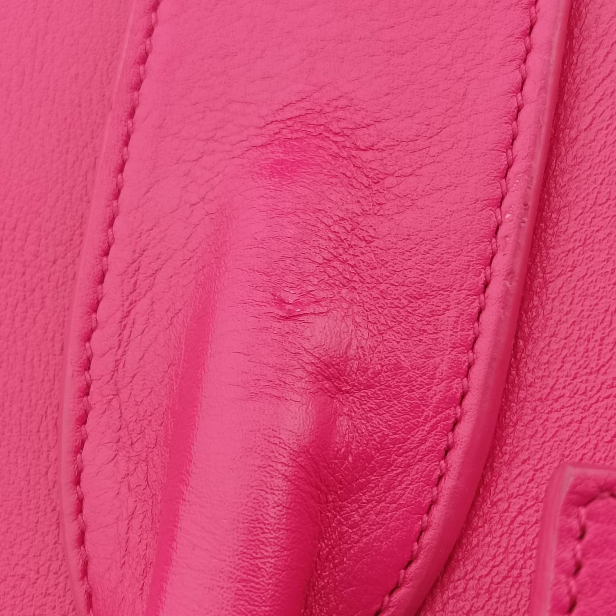 Pre-owned Yves Saint Laurent SAC DE JOUR Rose Leather 355153 shoulderbag | stylenewstar