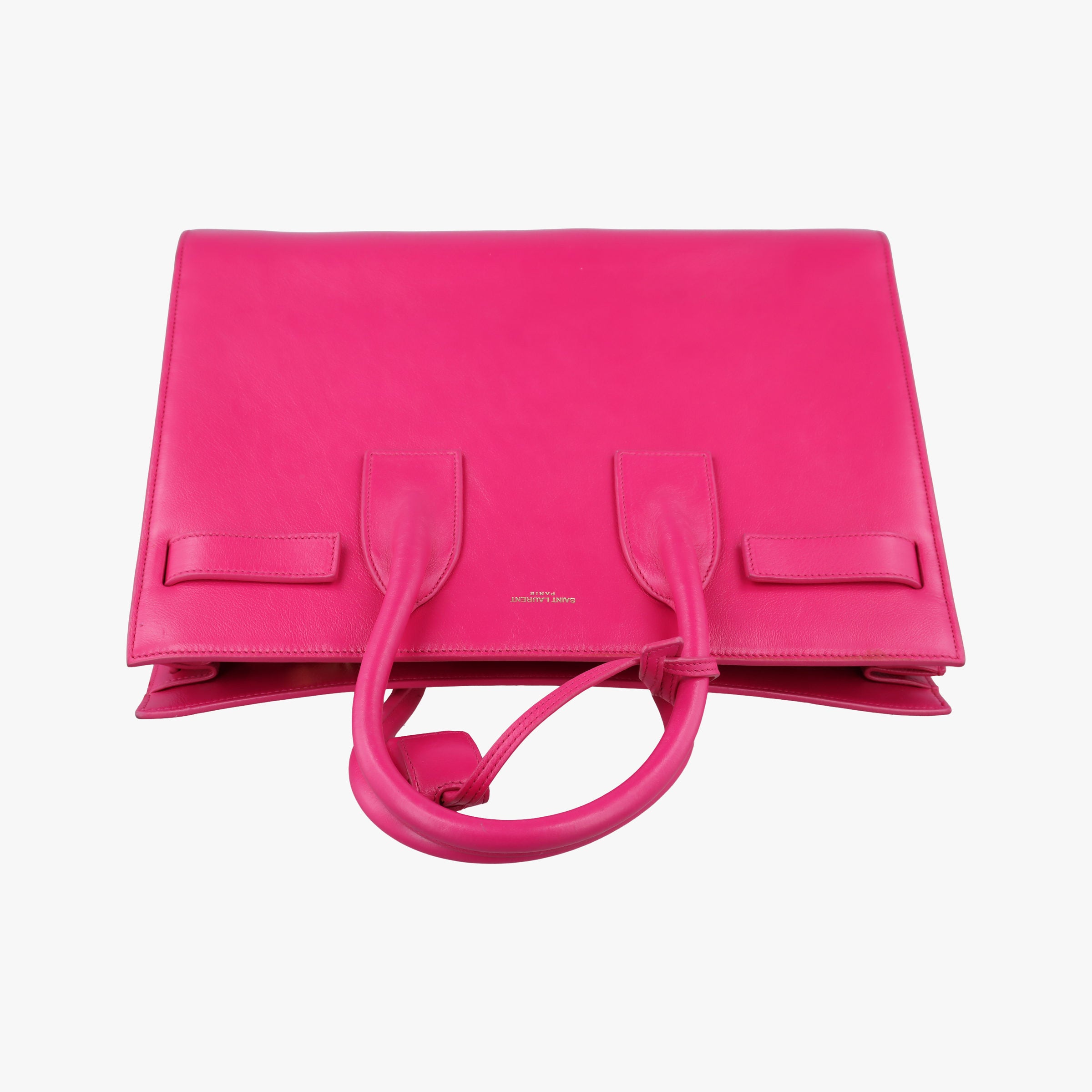 Pre-owned Yves Saint Laurent SAC DE JOUR Rose Leather 355153 shoulderbag | stylenewstar