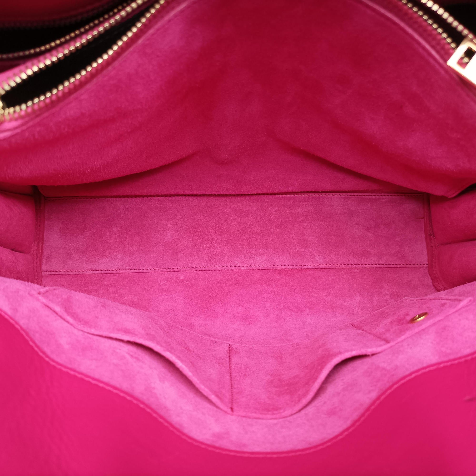 Pre-owned Yves Saint Laurent SAC DE JOUR Rose Leather 355153 shoulderbag | stylenewstar