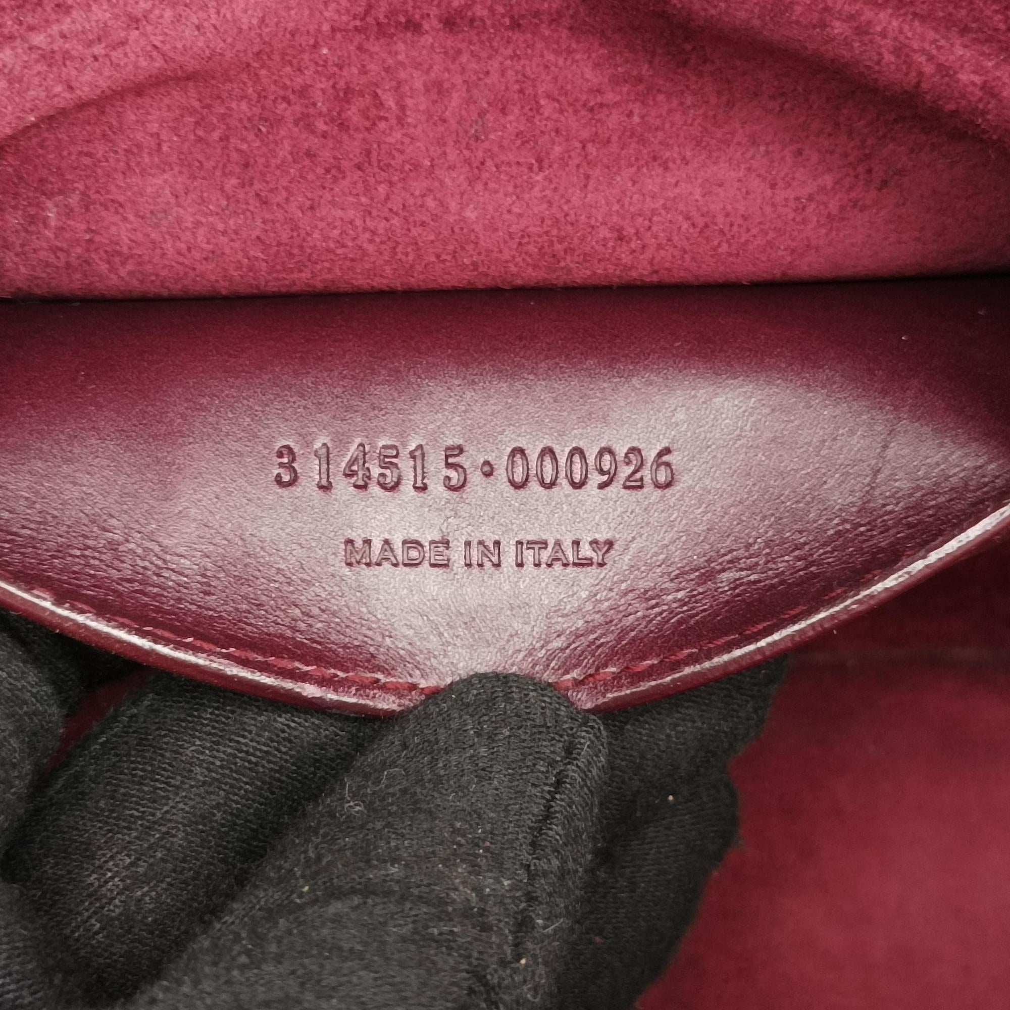 Pre-owned Yves Saint Laurent BETTY Burgundy suede×leather 314515 shoulderbag | stylenewstar