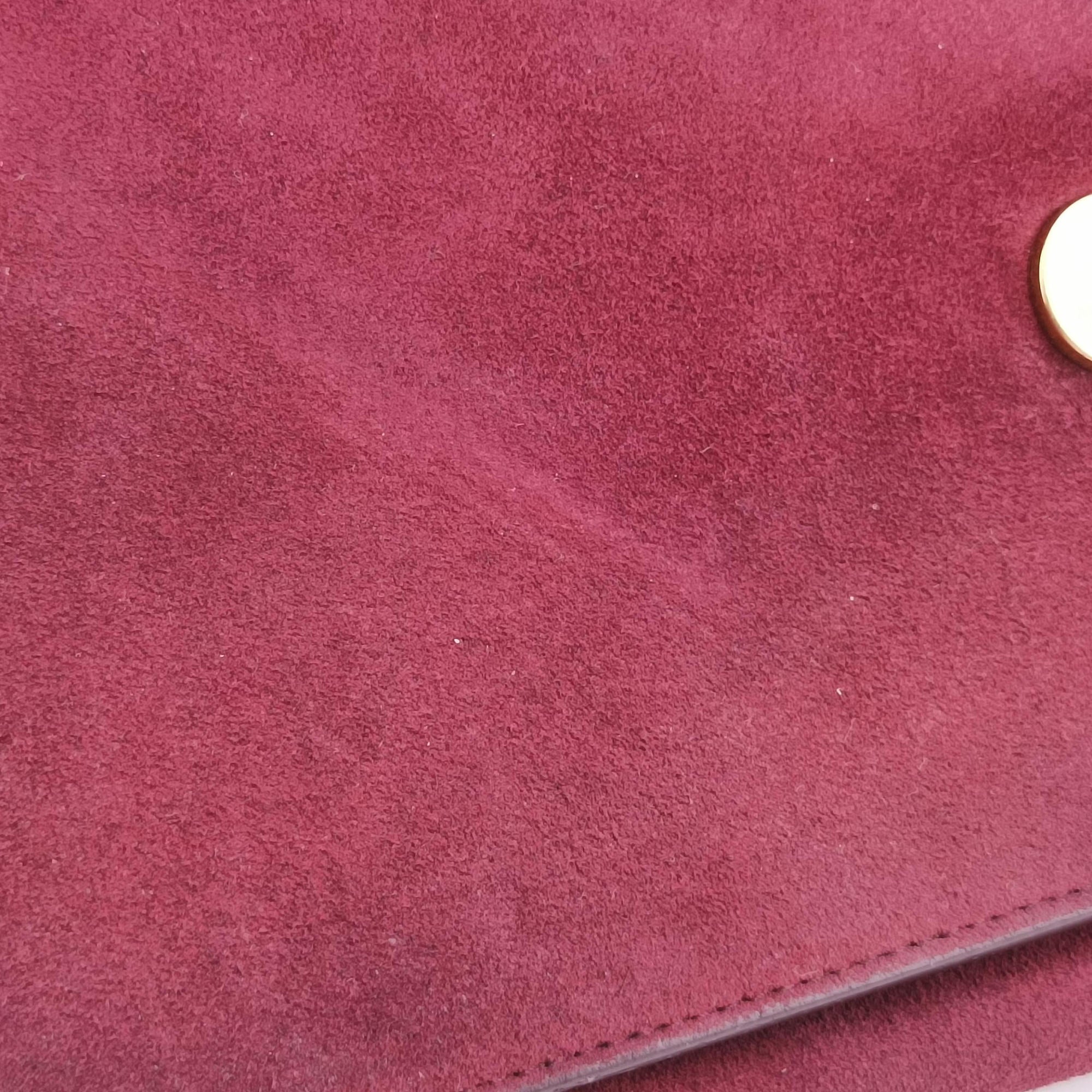 Pre-owned Yves Saint Laurent BETTY Burgundy suede×leather 314515 shoulderbag | stylenewstar
