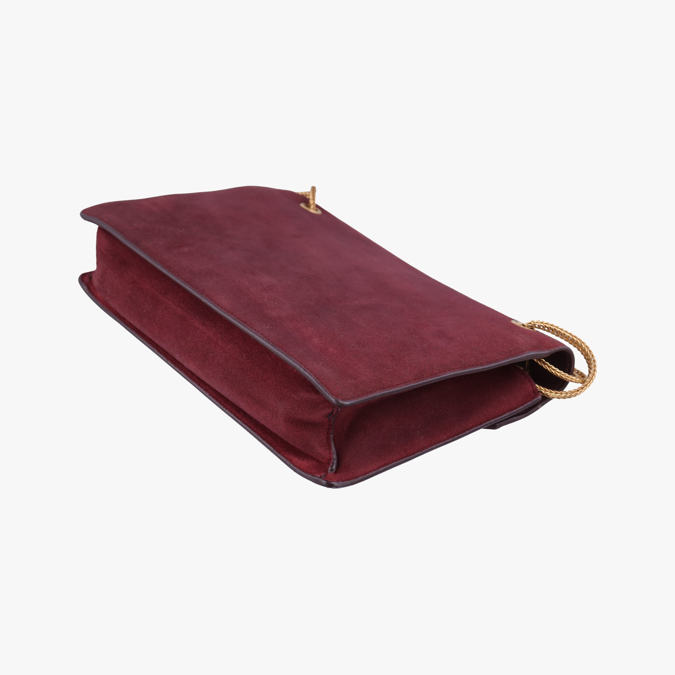 Pre-owned Yves Saint Laurent BETTY Burgundy suede×leather 314515 shoulderbag | stylenewstar