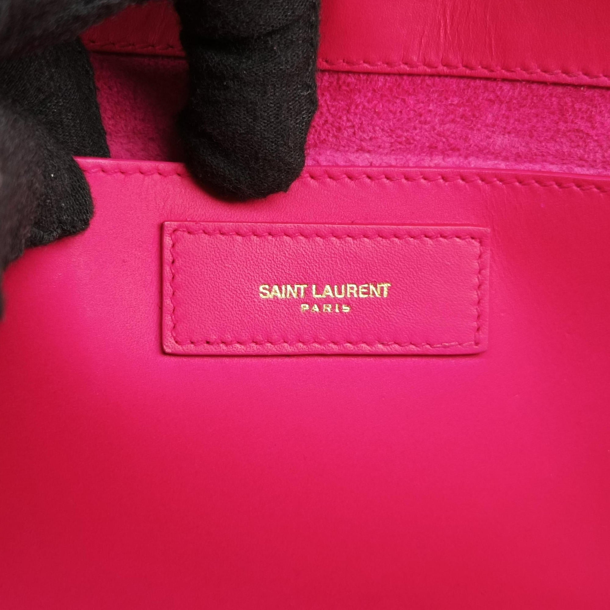 Pre-owned Yves Saint Laurent BETTY Rose Leather 314515 shoulderbag | stylenewstar