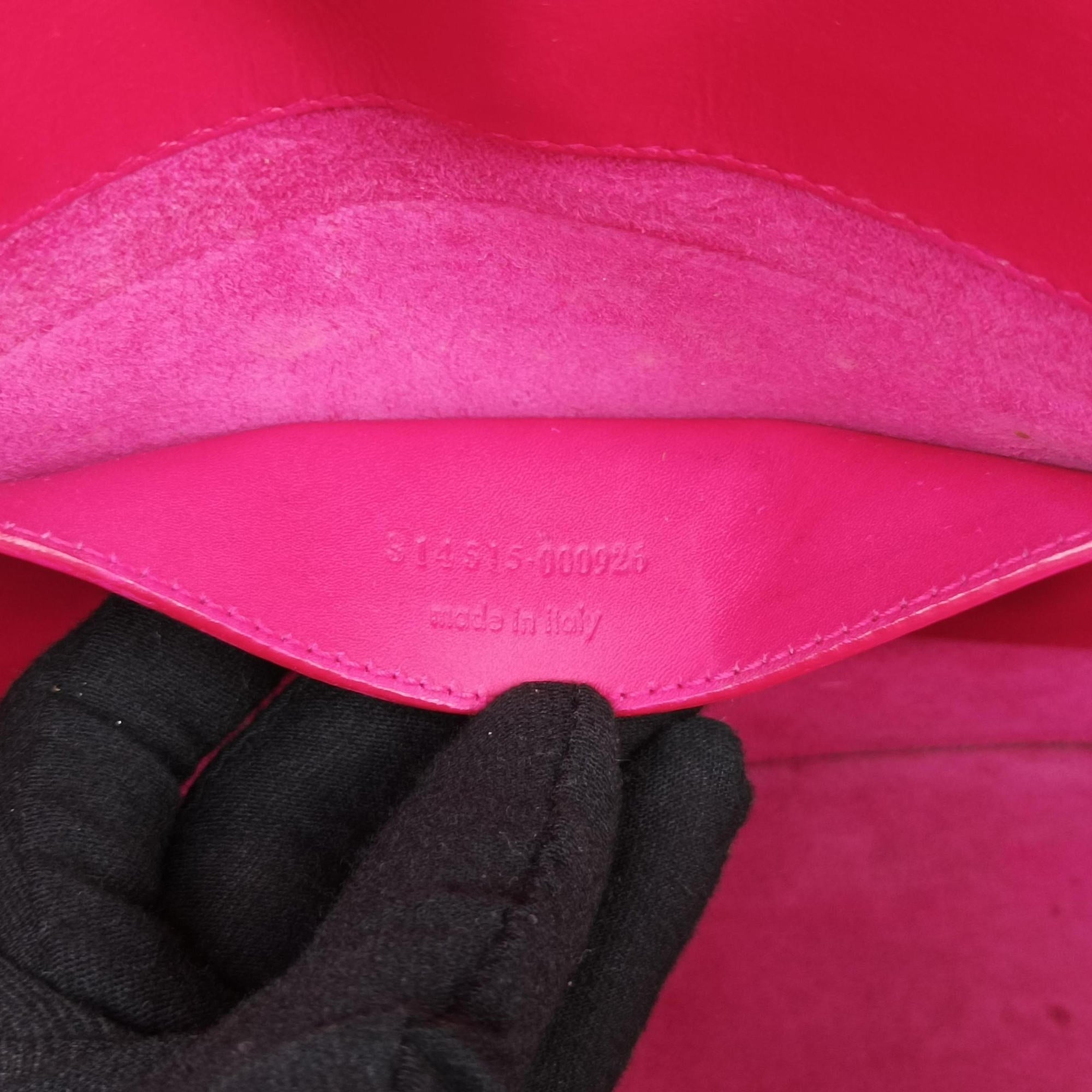 Pre-owned Yves Saint Laurent BETTY Rose Leather 314515 shoulderbag | stylenewstar