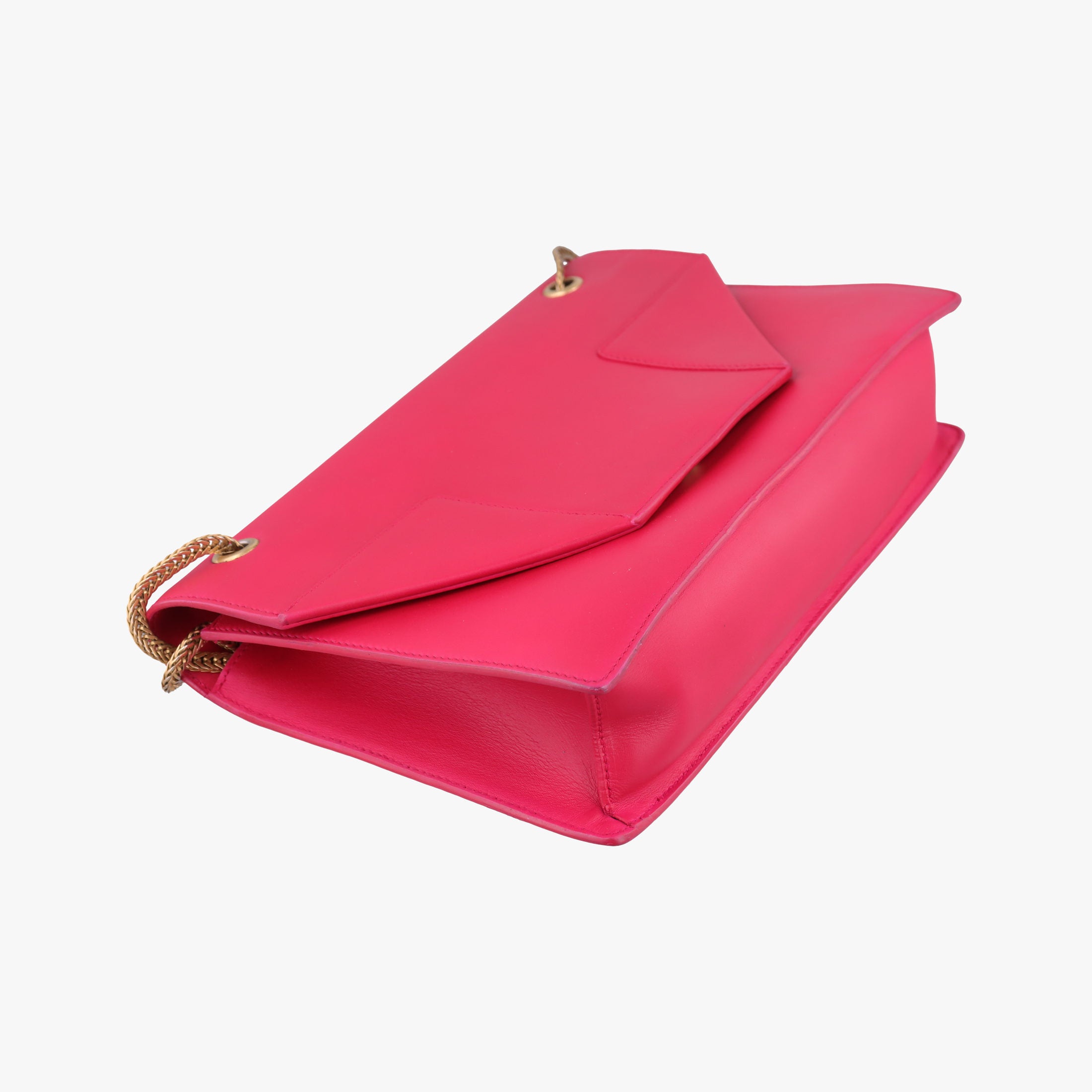 Pre-owned Yves Saint Laurent BETTY Rose Leather 314515 shoulderbag | stylenewstar