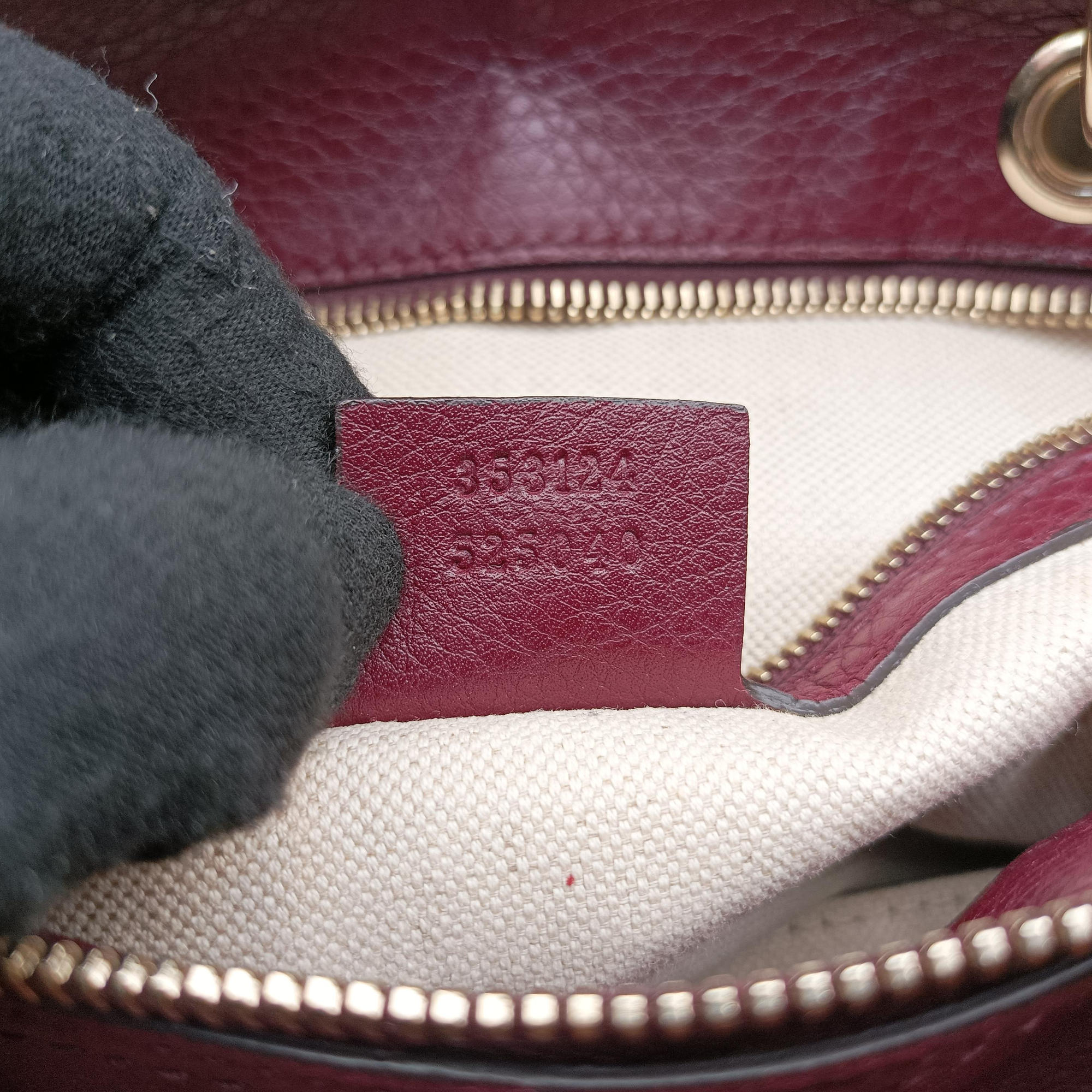 Pre-owned Gucci bamboo shopper Burgundy Leather 353124 shoulderbag | stylenewstar