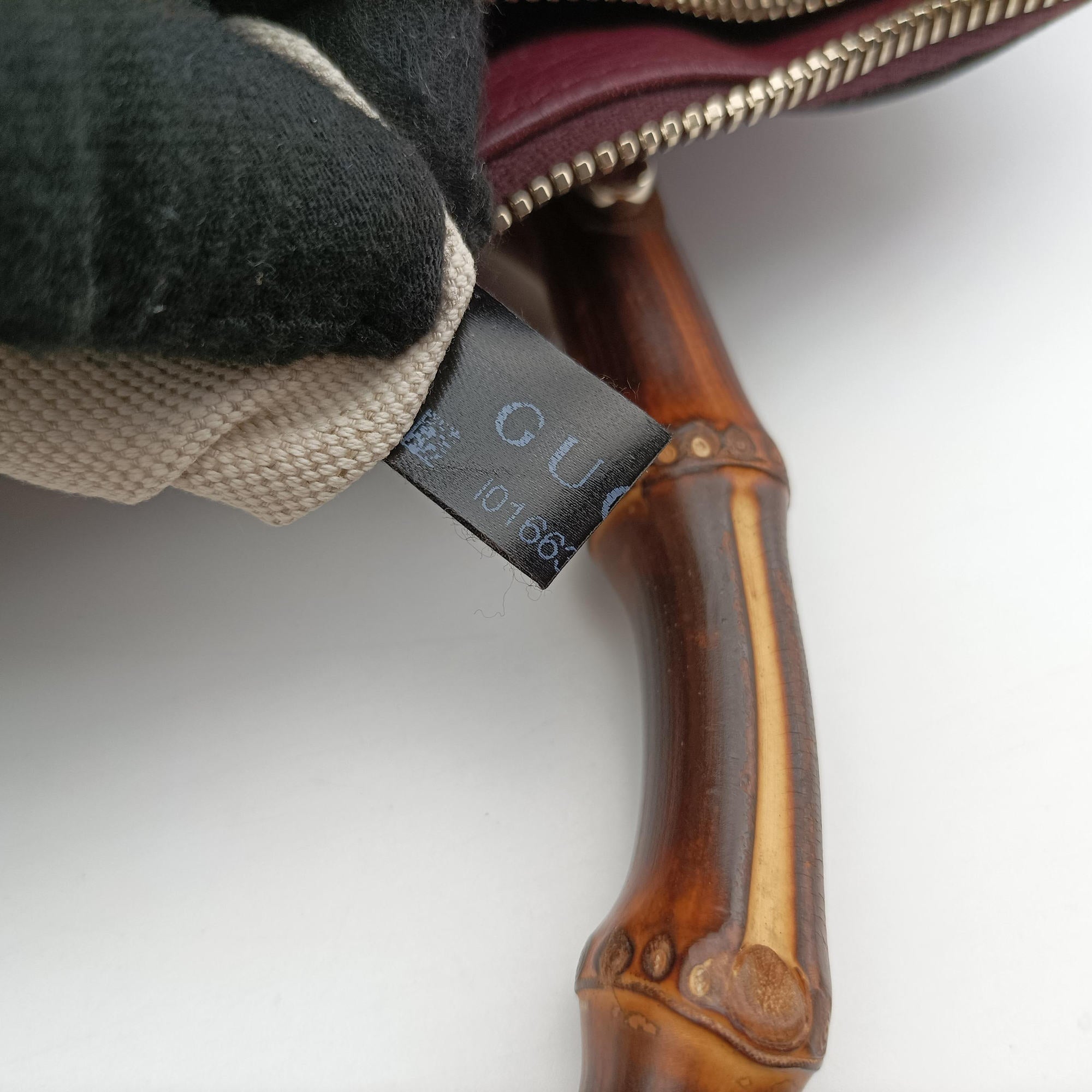 Pre-owned Gucci bamboo shopper Burgundy Leather 353124 shoulderbag | stylenewstar