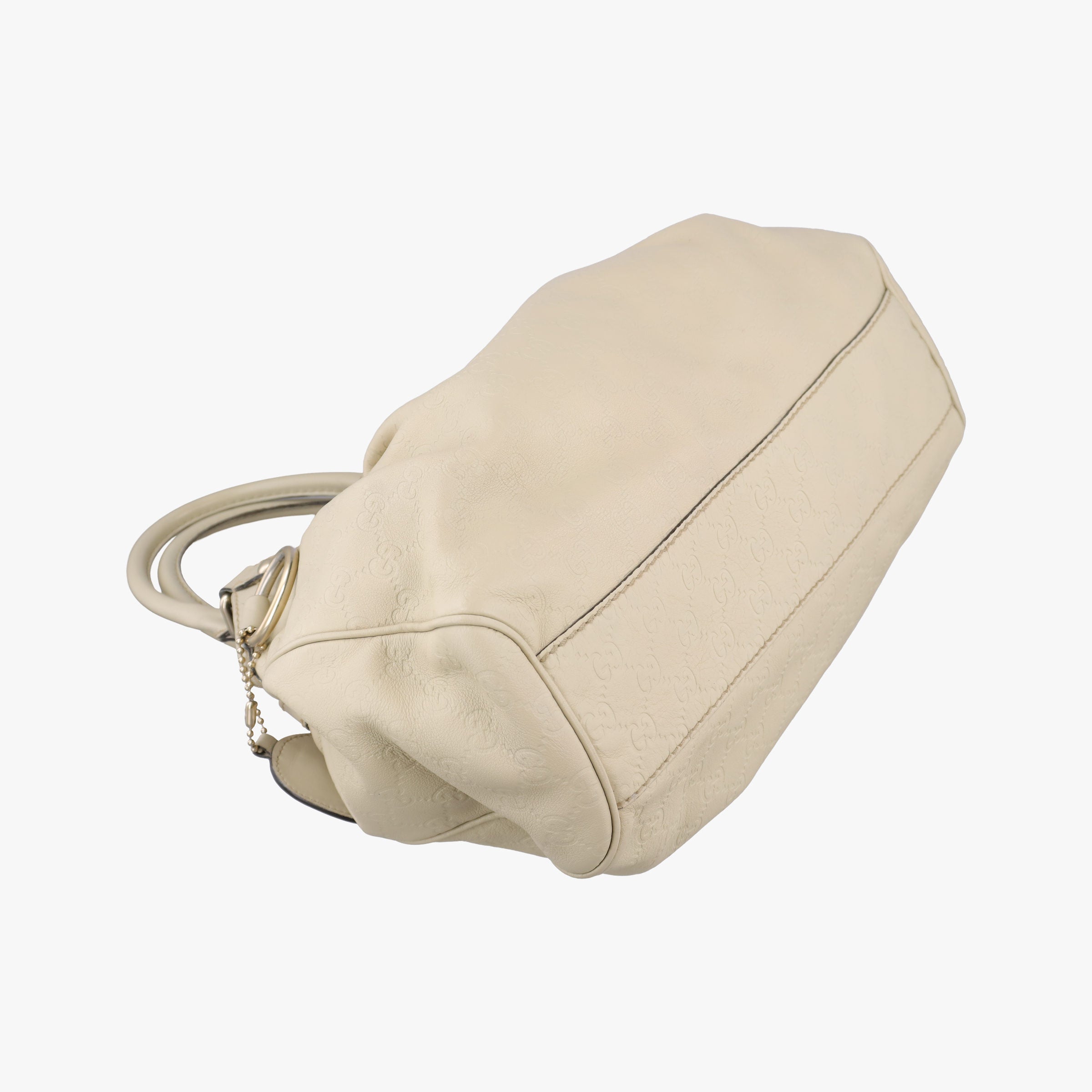 Secondhand Gucci Sukey White Leather 211944 handbag | stylenewstar