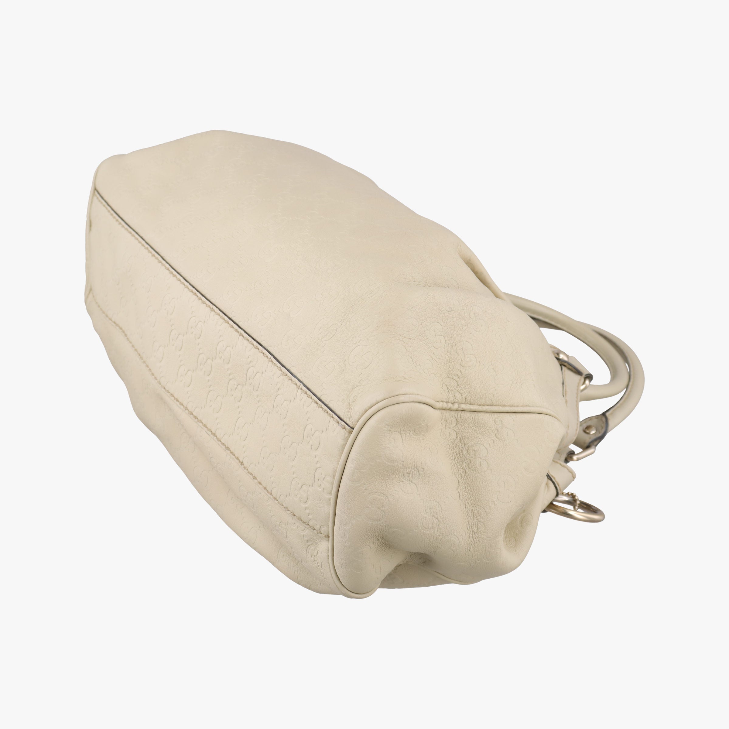 Secondhand Gucci Sukey White Leather 211944 handbag | stylenewstar