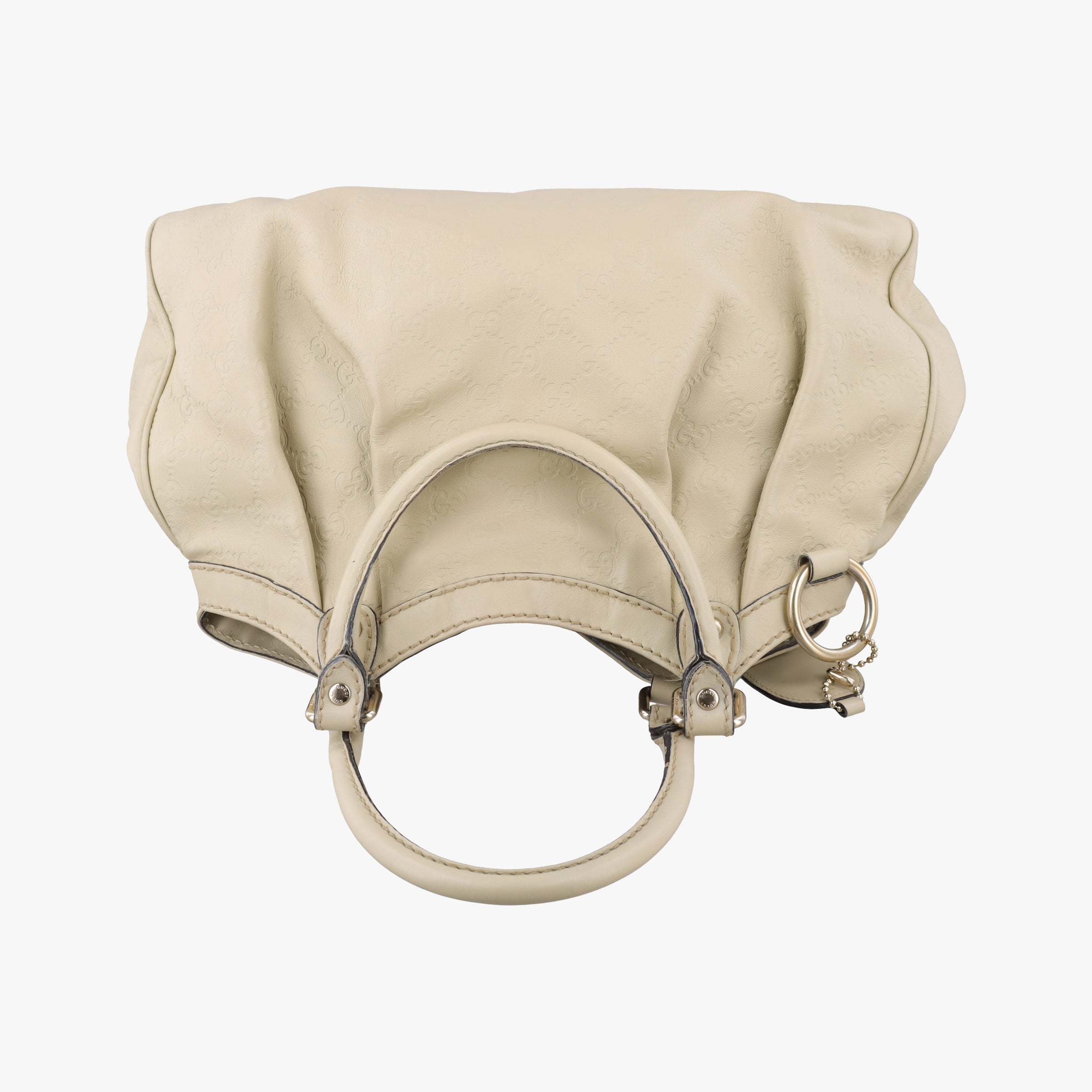 Secondhand Gucci Sukey White Leather 211944 handbag | stylenewstar