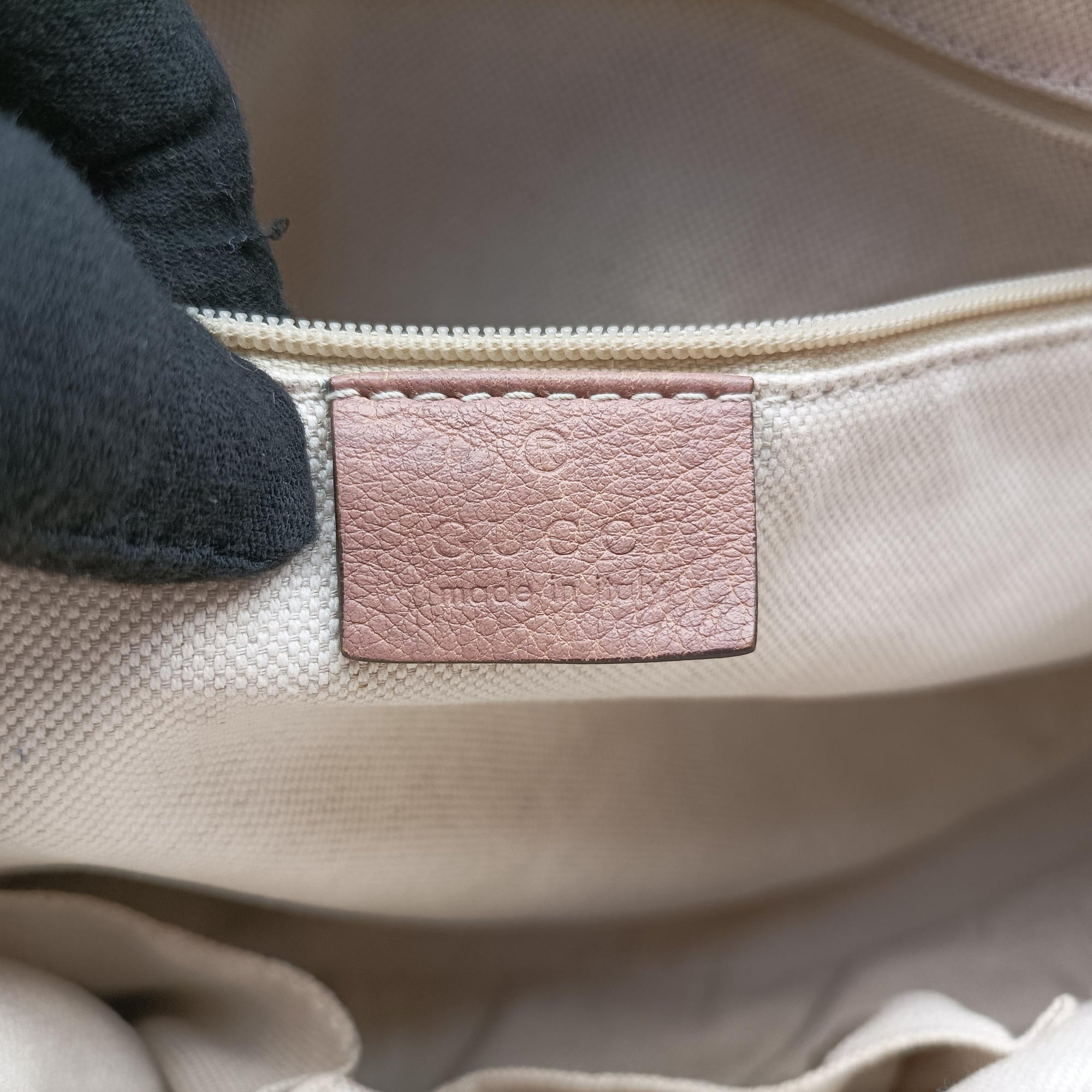 Pre-owned Gucci Sukey Pink Leather 247902 handbag | stylenewstar