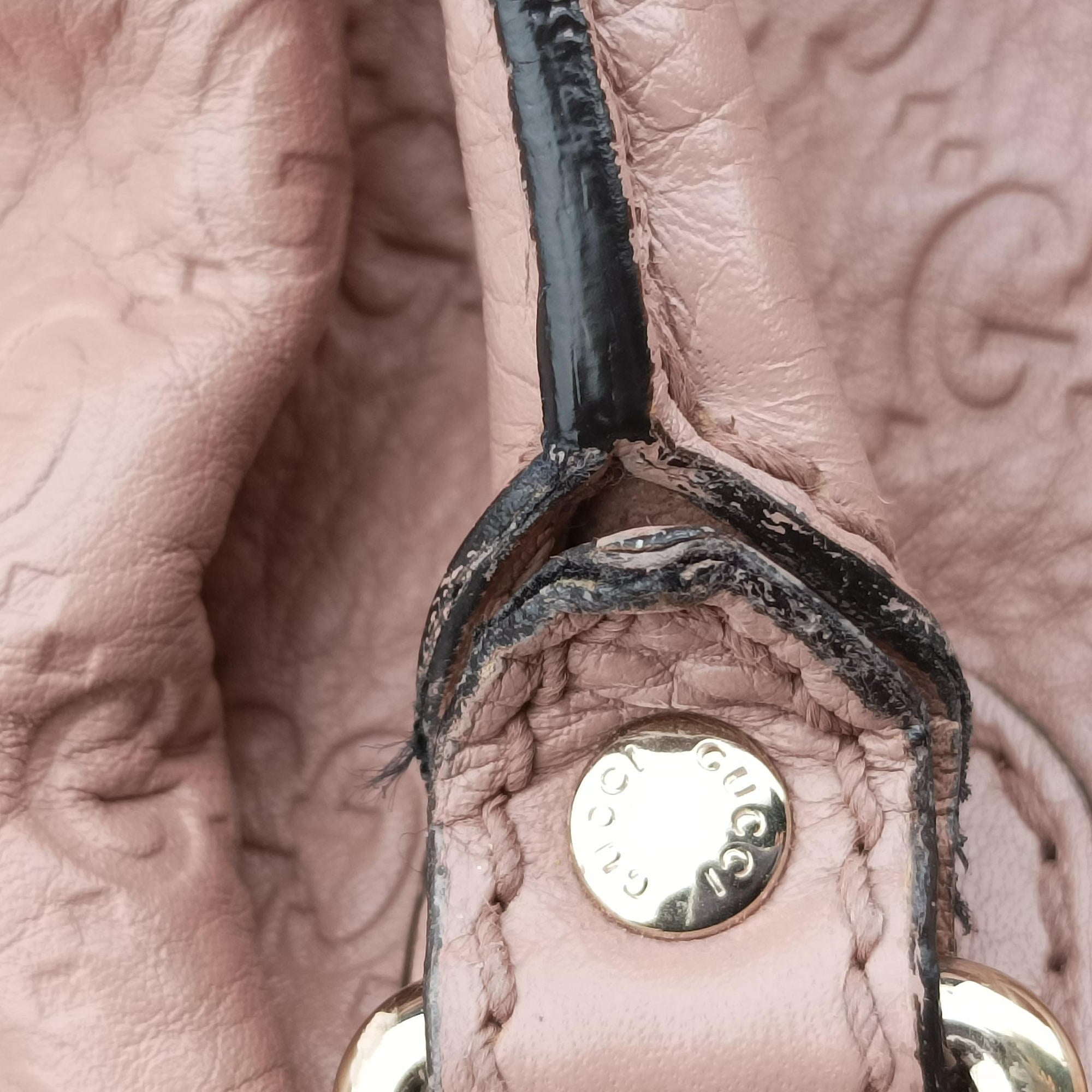 Pre-owned Gucci Sukey Pink Leather 247902 handbag | stylenewstar