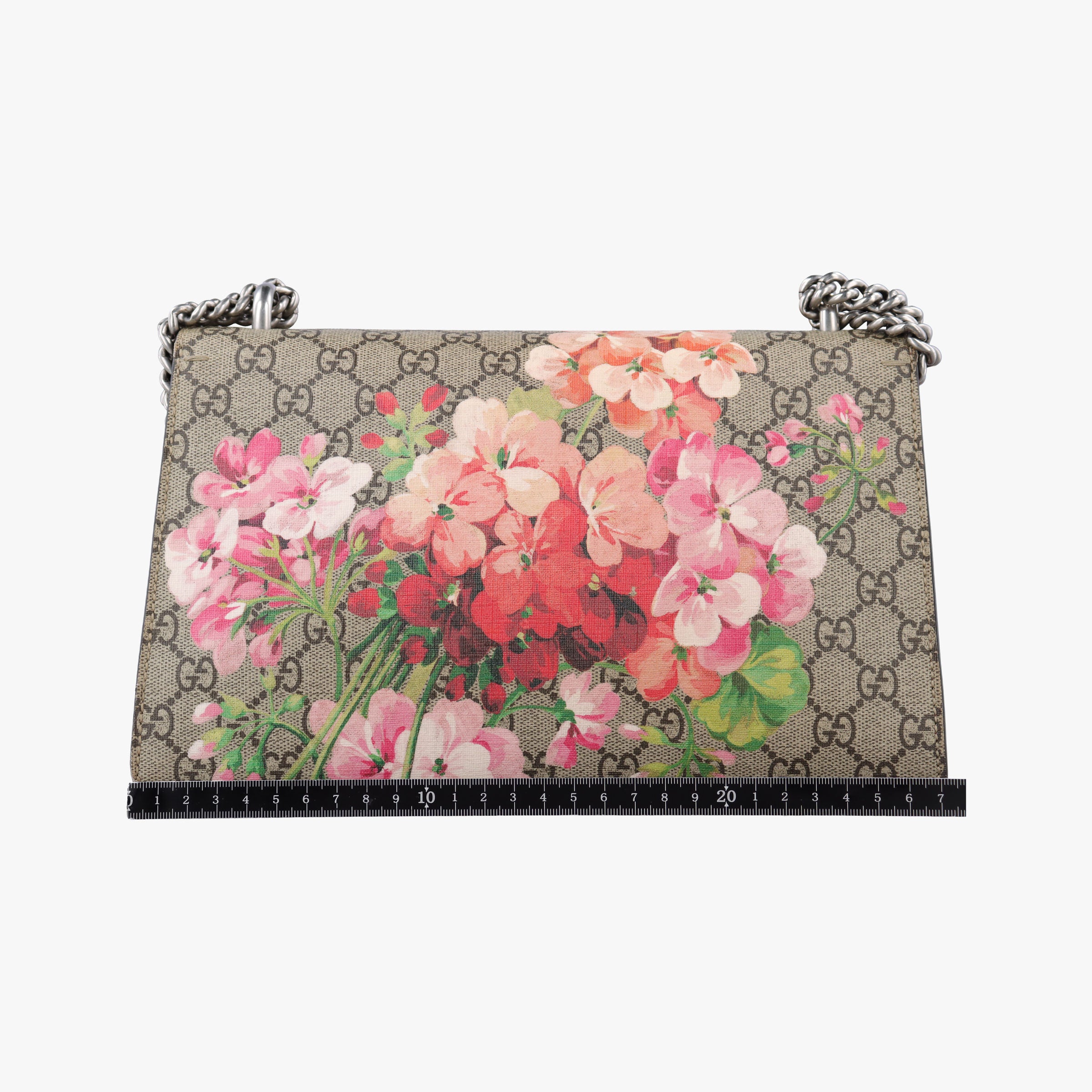 Pre-owned Gucci Dionysus beige×red×multicolor PVC coated canvas × suede 400249 shoulderbag | stylenewstar