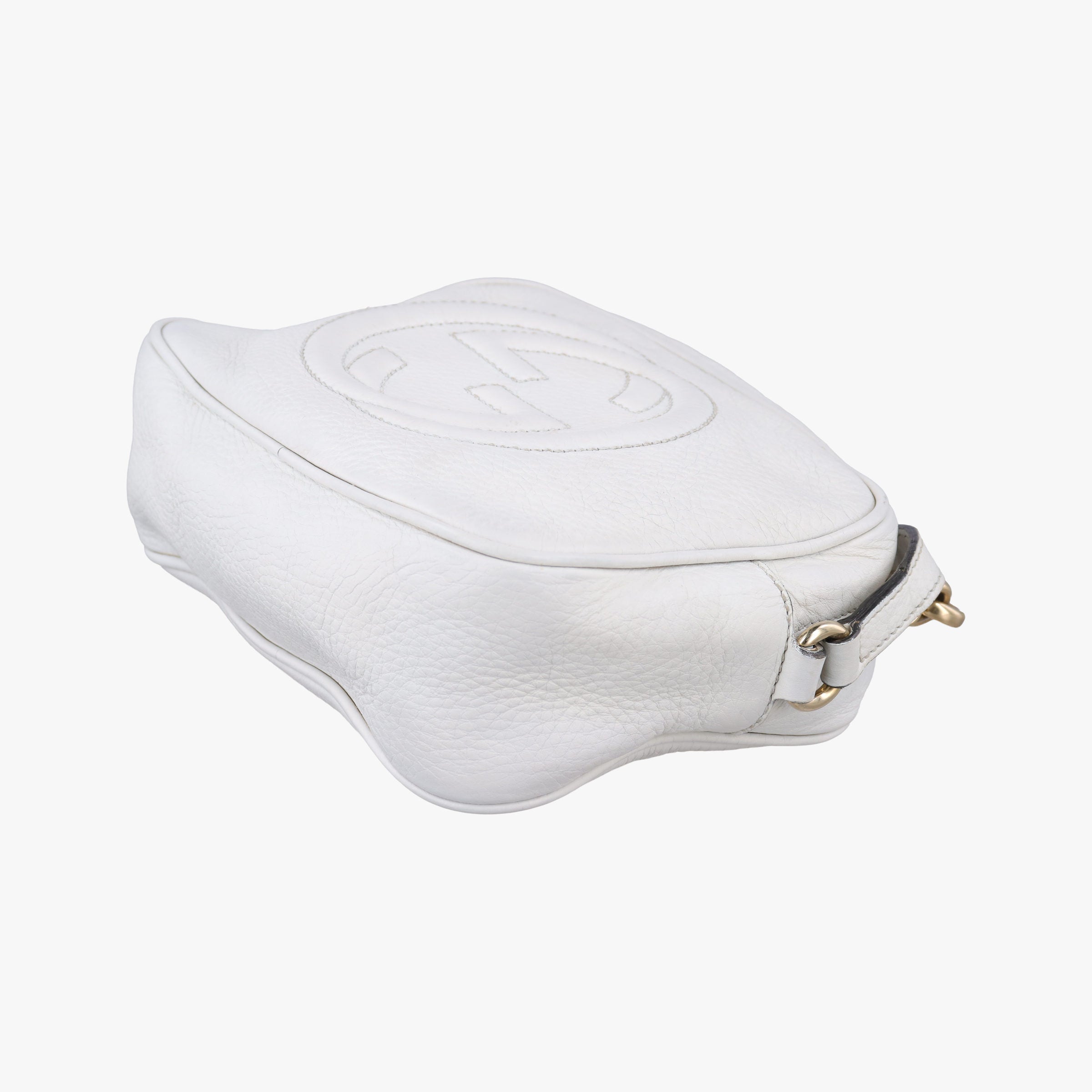 Pre-owned Gucci Soho White Leather 308364 shoulderbag | stylenewstar