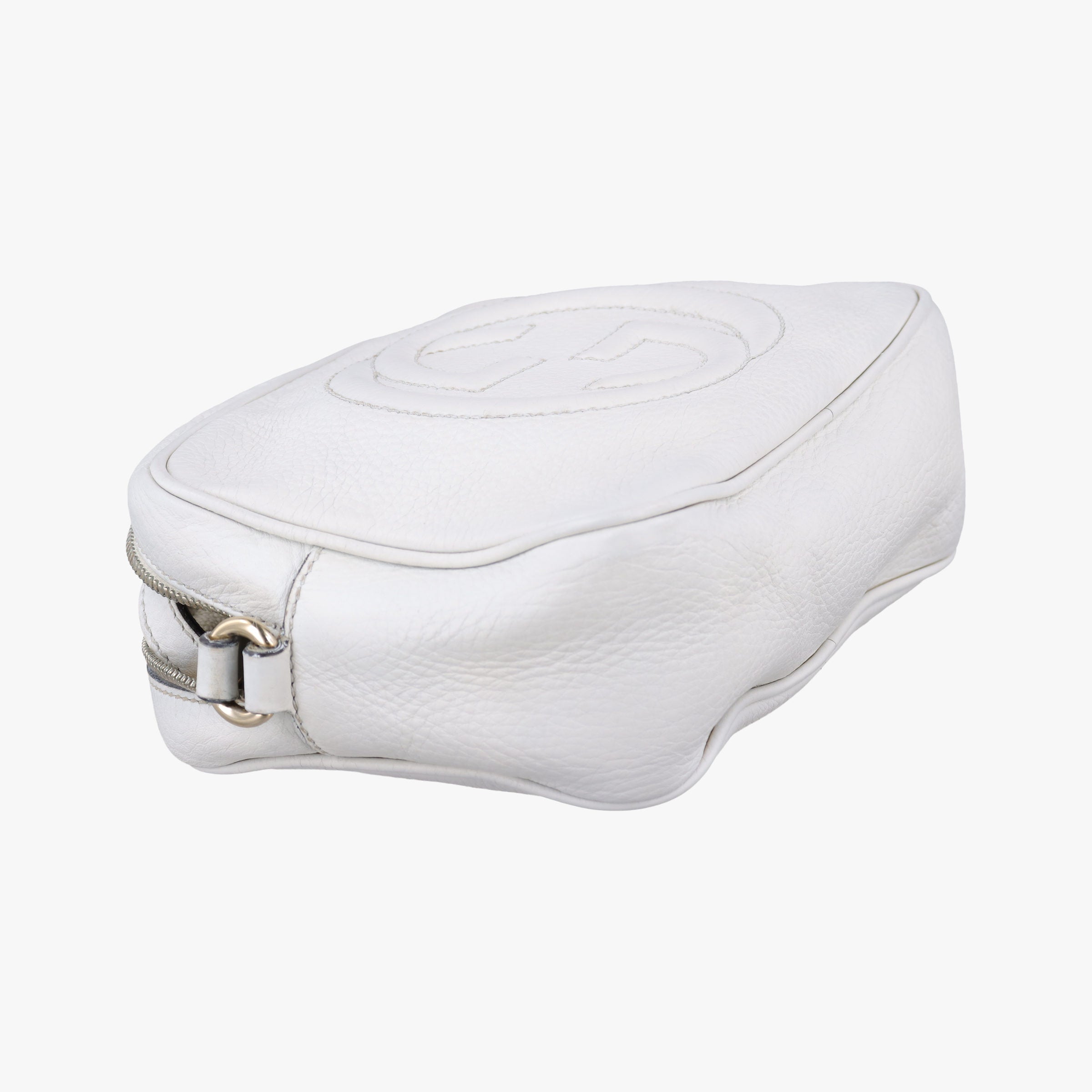 Pre-owned Gucci Soho White Leather 308364 shoulderbag | stylenewstar