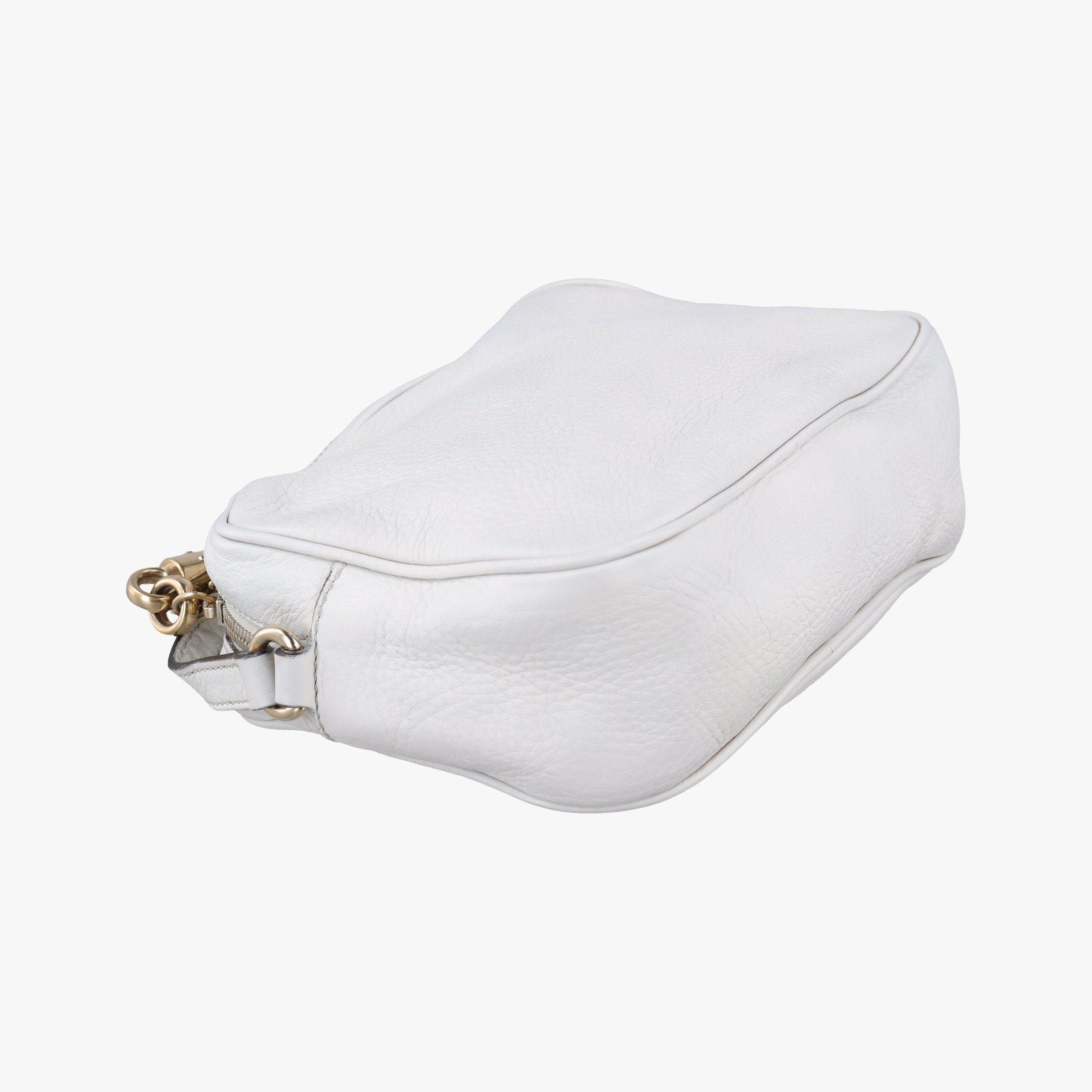 Pre-owned Gucci Soho White Leather 308364 shoulderbag | stylenewstar
