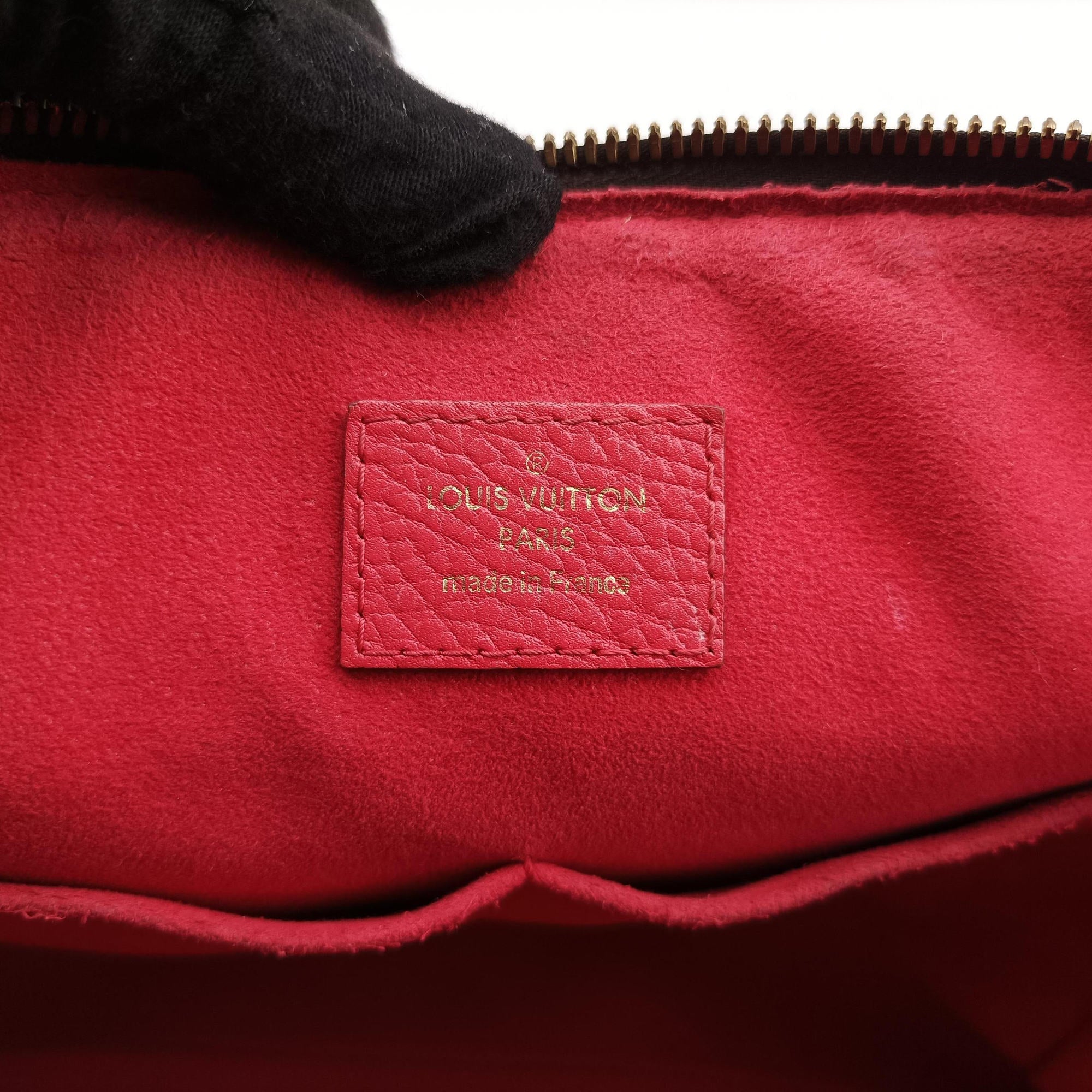 Pre-owned Louis Vuitton RETIRO PM brown×CERISE Monogram Canvas×calf leather M40546 shoulderbag | stylenewstar