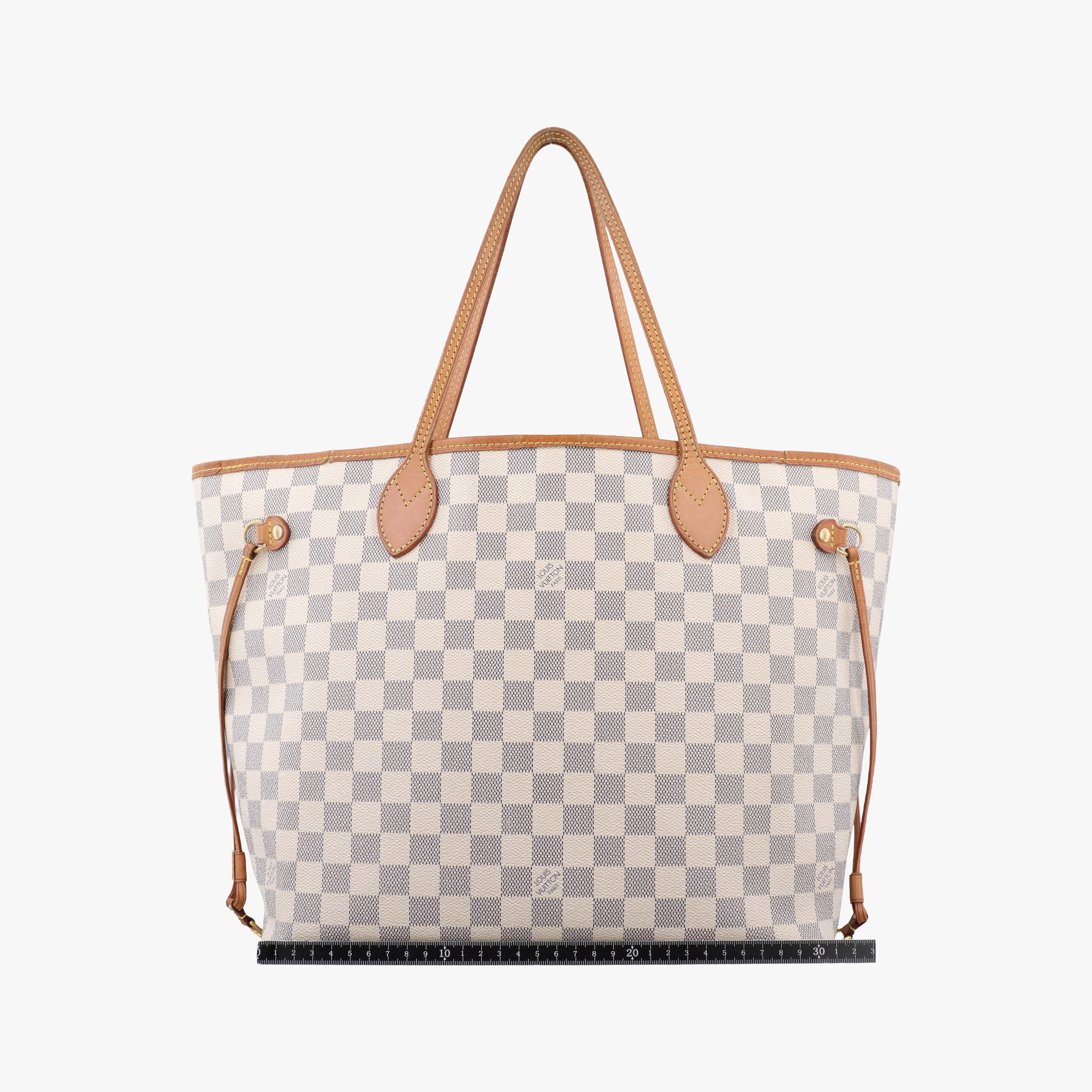 Secondhand Louis Vuitton Neverfull MM Azur Damier Canvas N51107 shoulderbag | stylenewstar