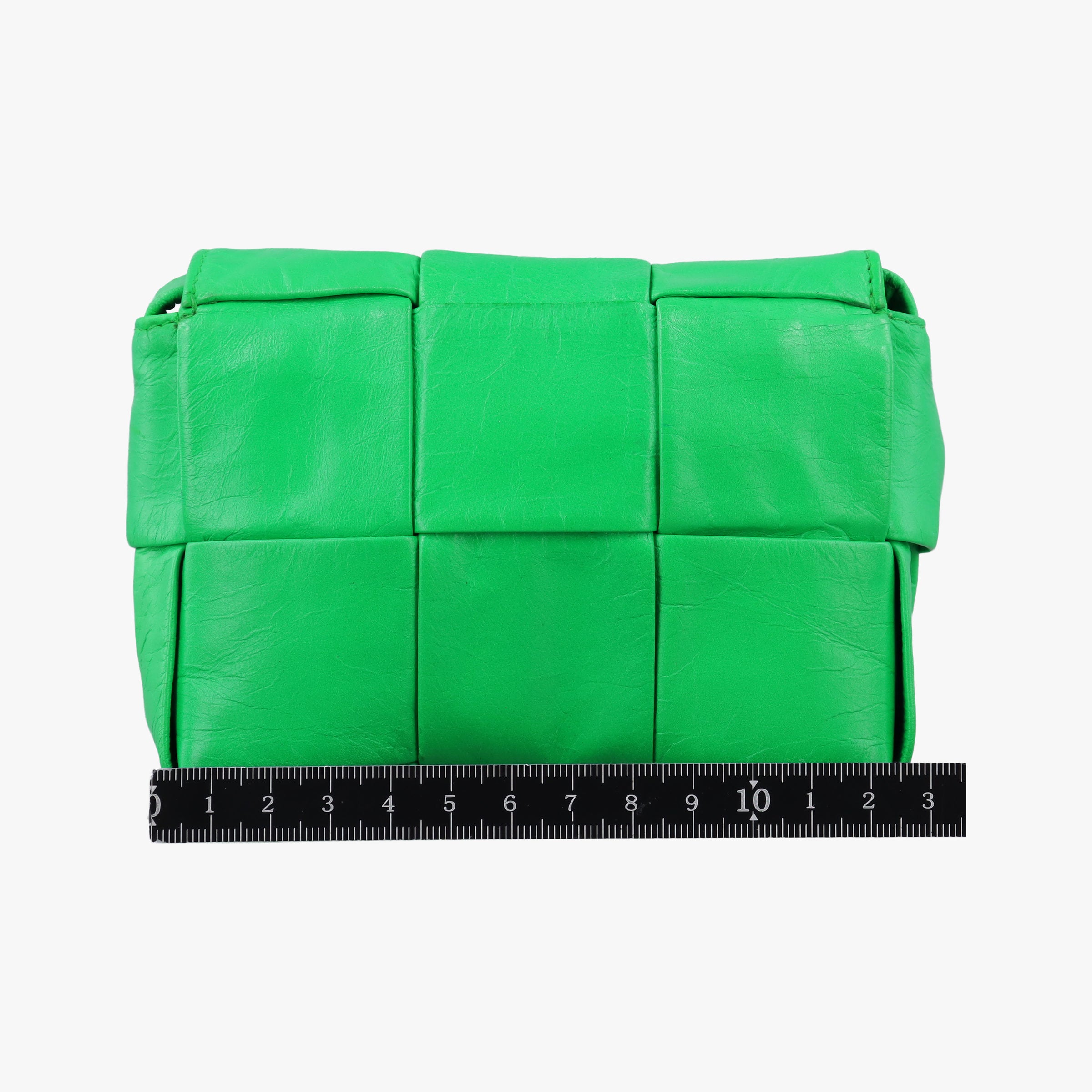 Pre-owned Bottega Veneta candy cassette Green Leather  shoulderbag | stylenewstar
