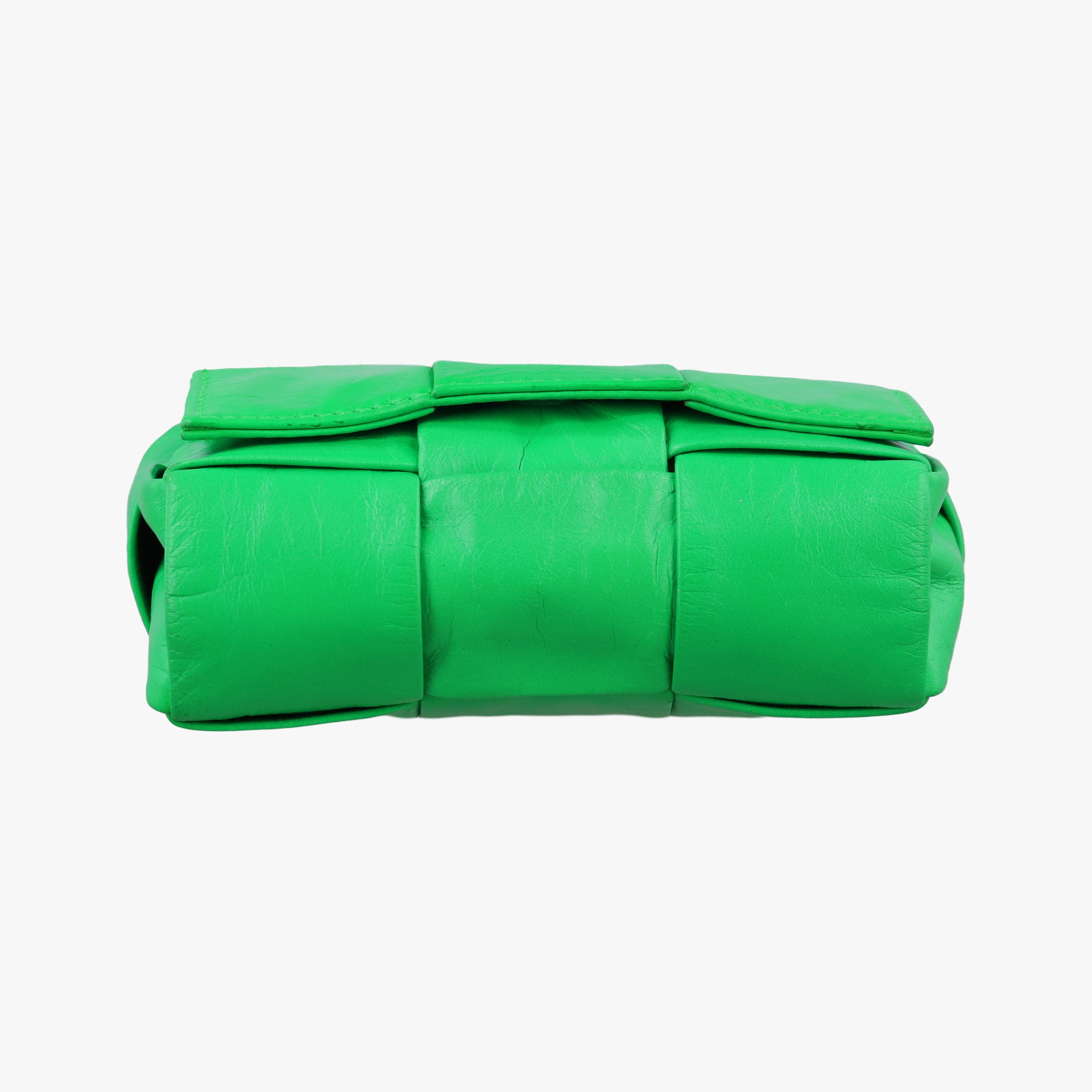 Pre-owned Bottega Veneta candy cassette Green Leather  shoulderbag | stylenewstar