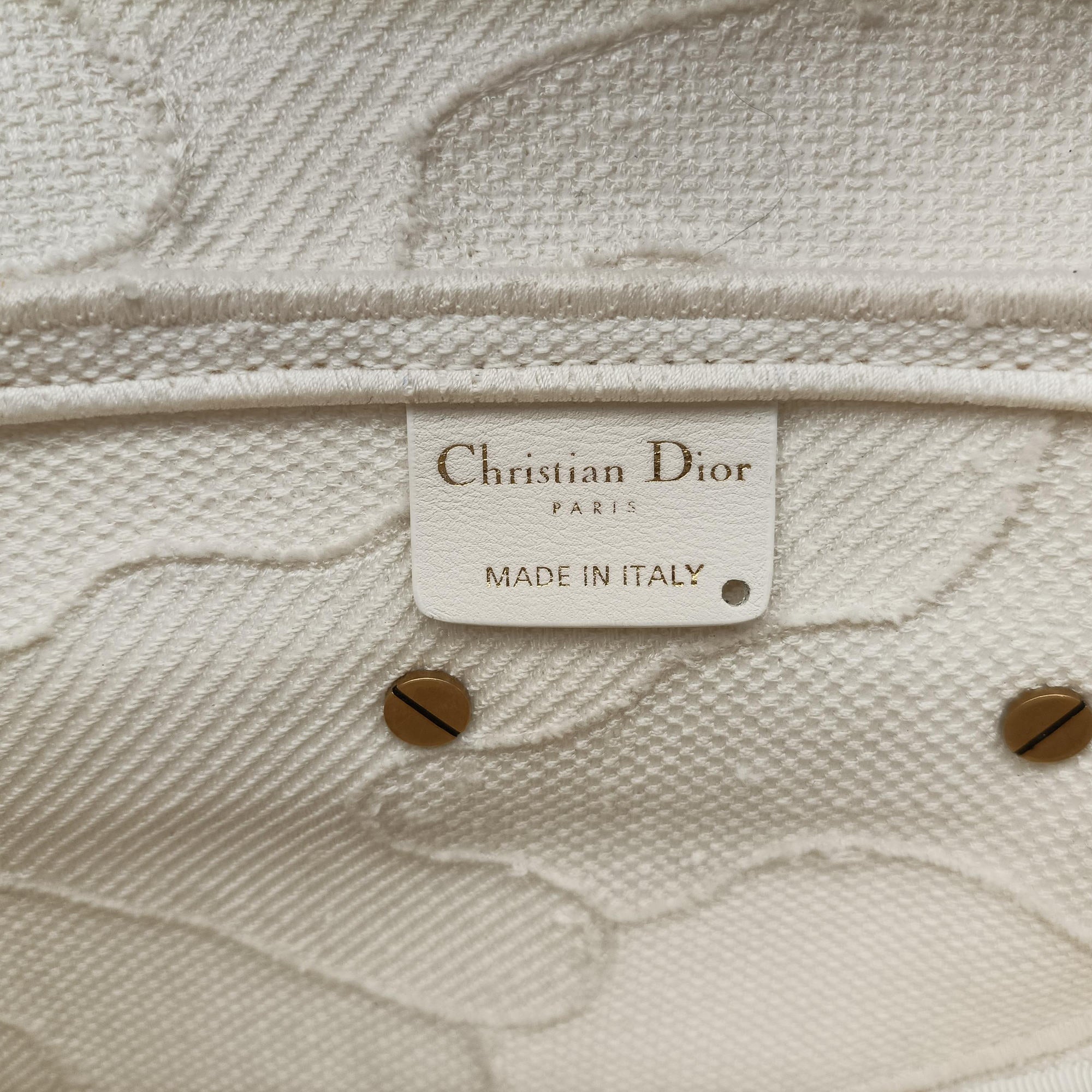 Pre-owned Christian Dior Camouflage Embroidered Saddle Bag White Canvas  shoulderbag | stylenewstar