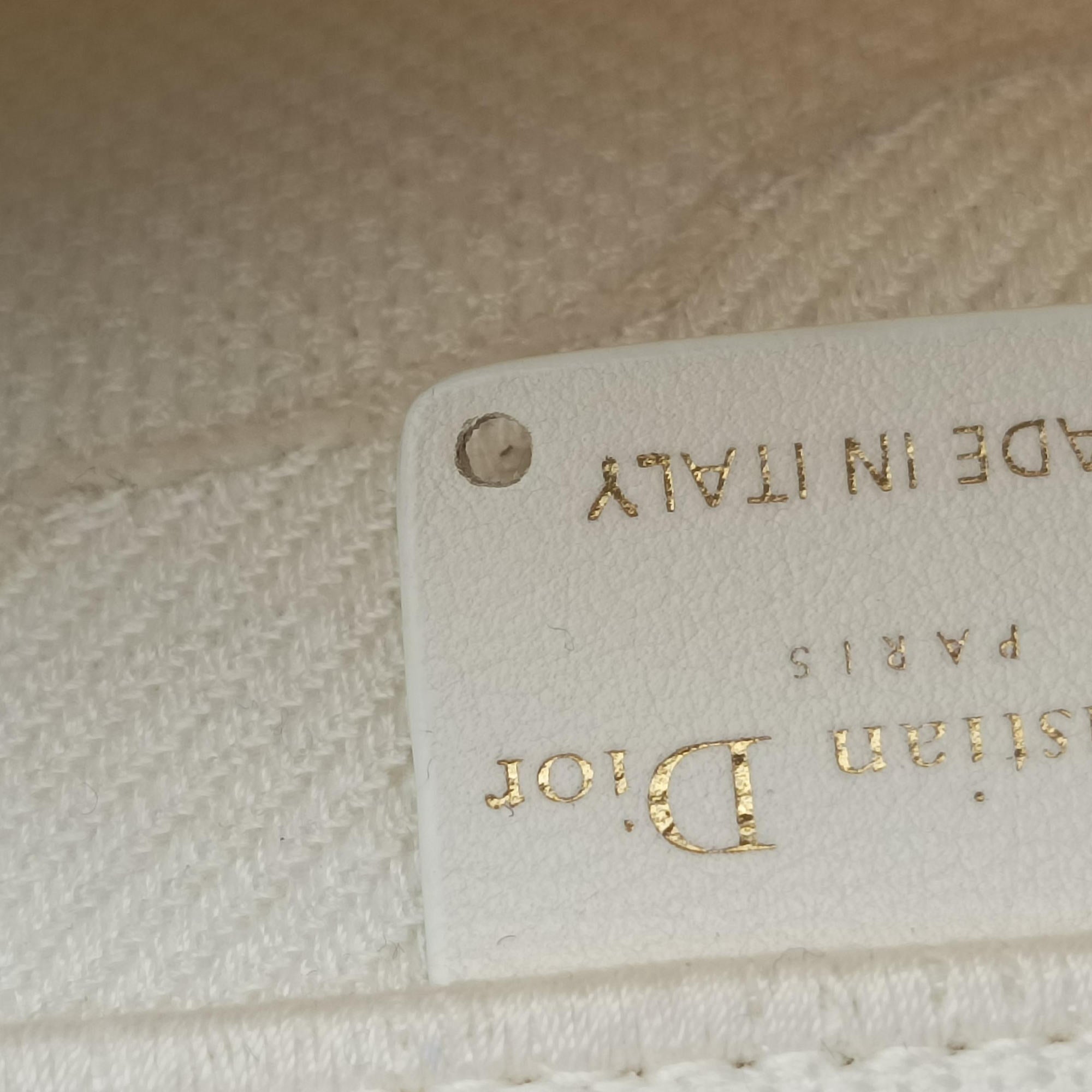 Pre-owned Christian Dior Camouflage Embroidered Saddle Bag White Canvas  shoulderbag | stylenewstar