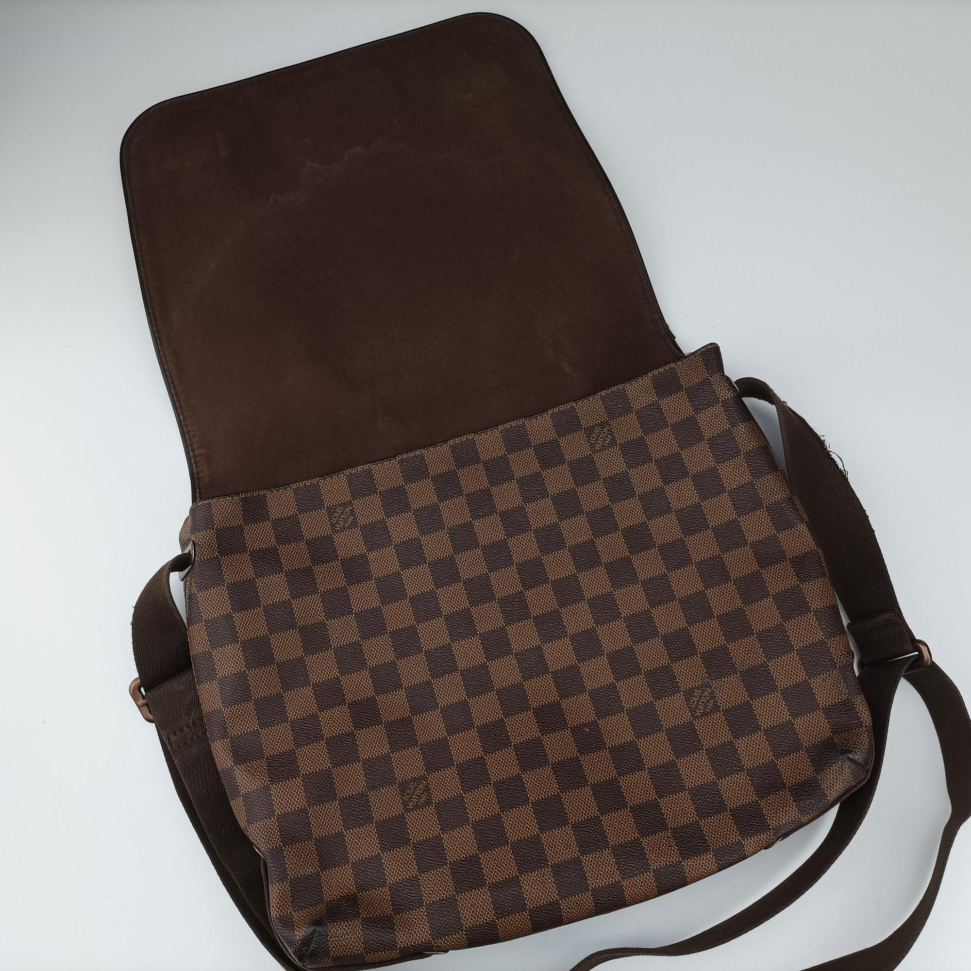 Pre-owned Louis Vuitton BROOKLYN MM EBENE Damier Canvas N51211 shoulderbag | stylenewstar
