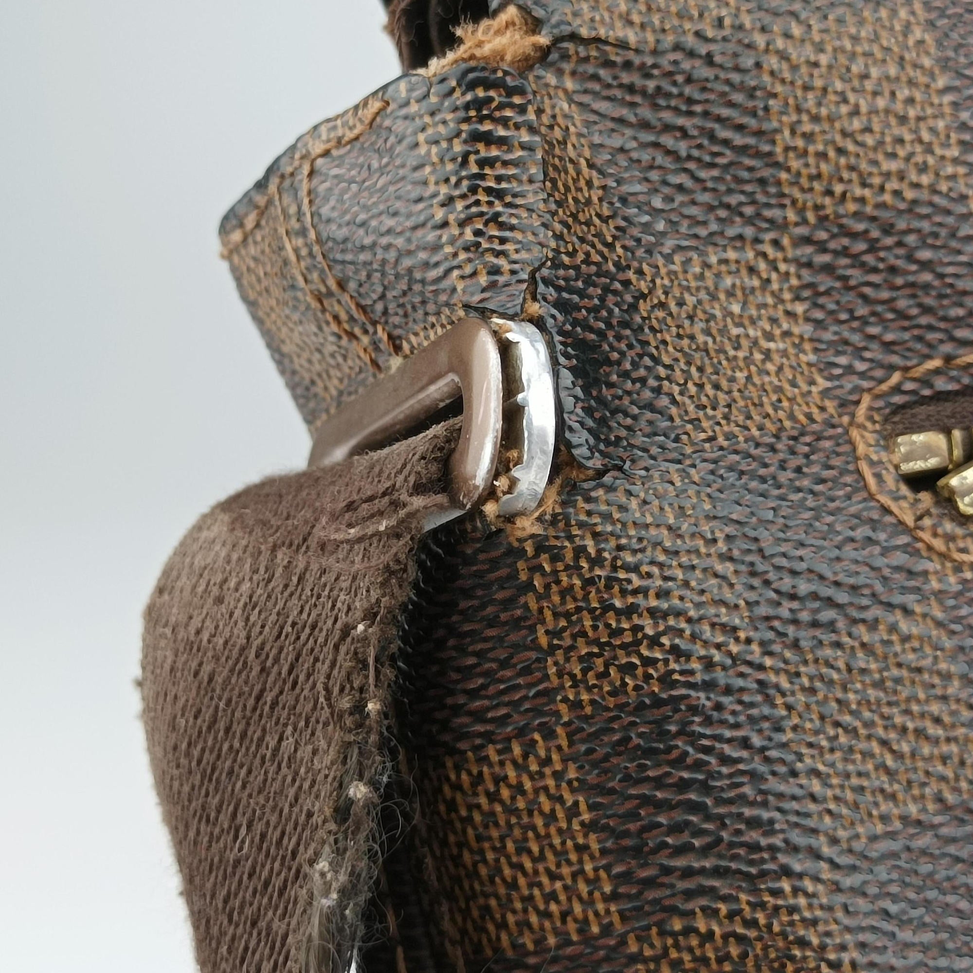 Pre-owned Louis Vuitton BROOKLYN MM EBENE Damier Canvas N51211 shoulderbag | stylenewstar