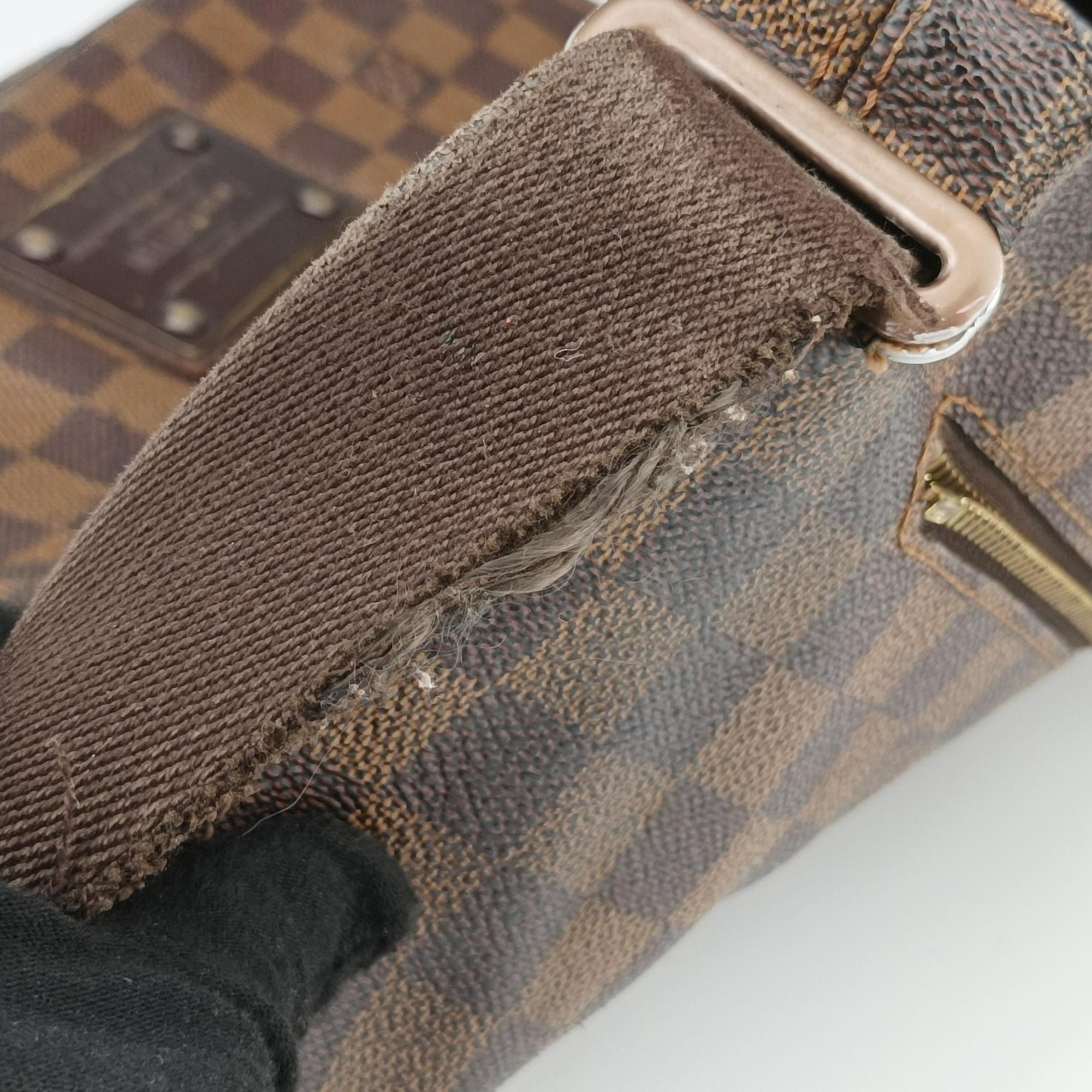 Pre-owned Louis Vuitton BROOKLYN MM EBENE Damier Canvas N51211 shoulderbag | stylenewstar