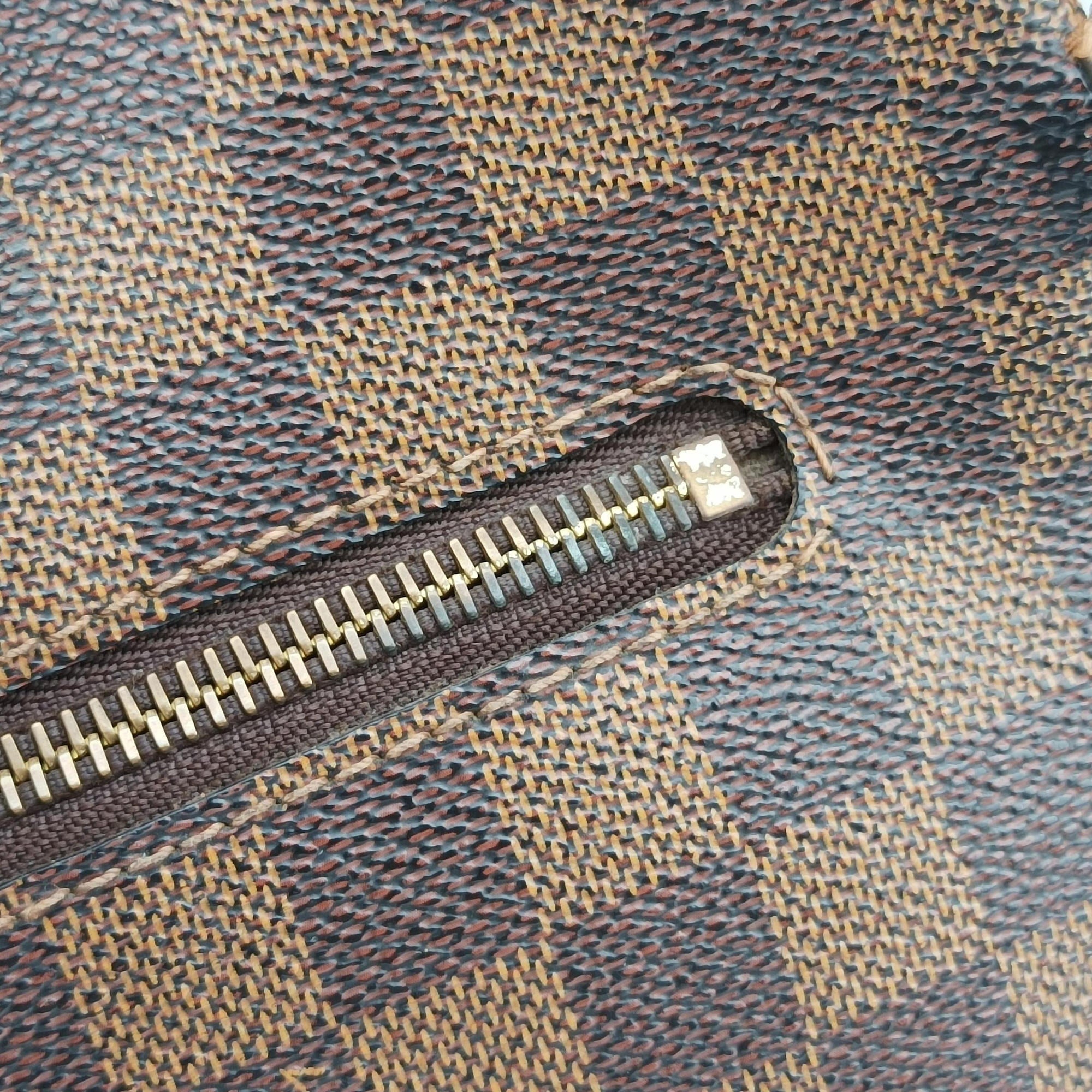 Pre-owned Louis Vuitton BROOKLYN MM EBENE Damier Canvas N51211 shoulderbag | stylenewstar