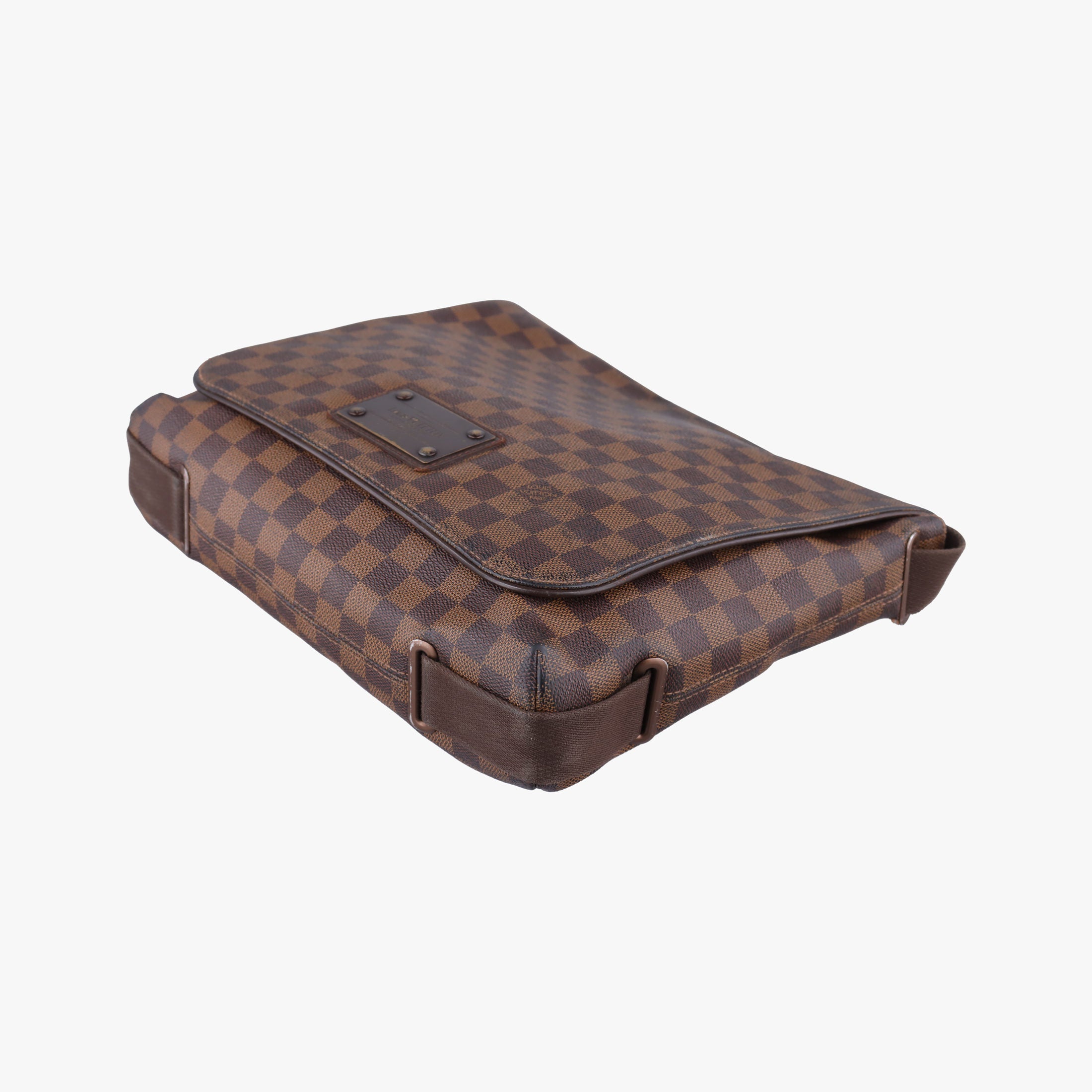 Pre-owned Louis Vuitton BROOKLYN MM EBENE Damier Canvas N51211 shoulderbag | stylenewstar