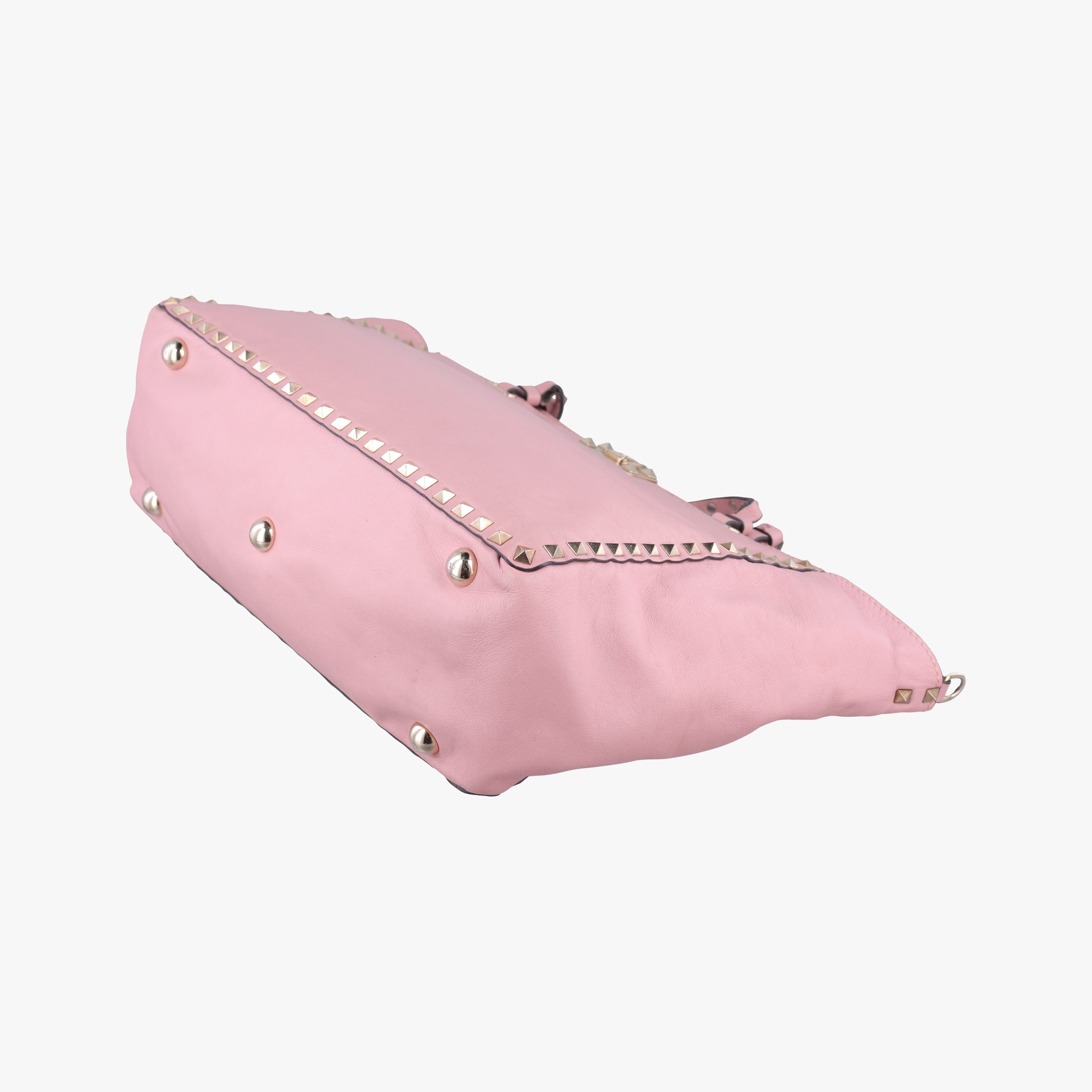 Pre-owned Valentino Rockstud Pink Leather  shoulderbag | stylenewstar