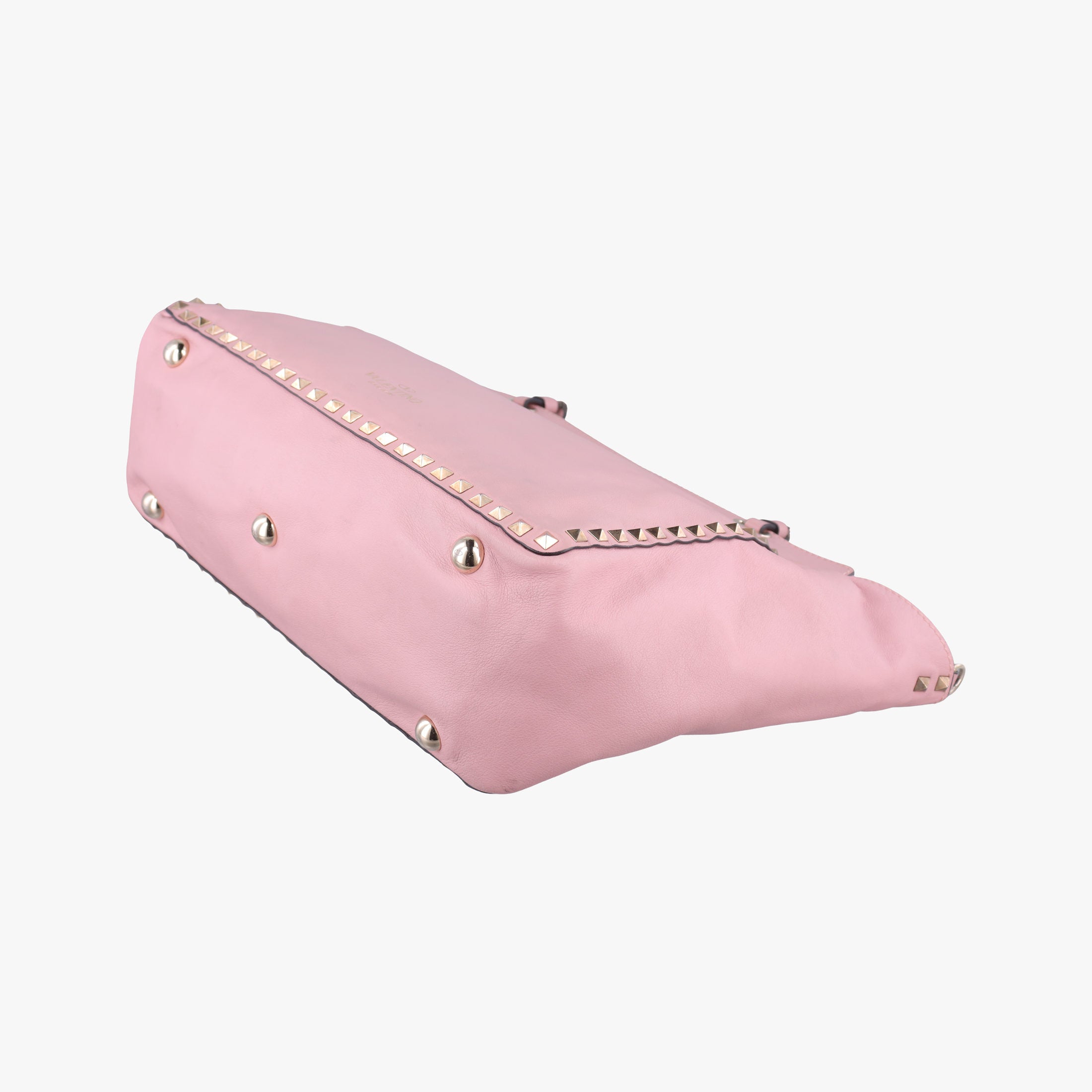Pre-owned Valentino Rockstud Pink Leather  shoulderbag | stylenewstar