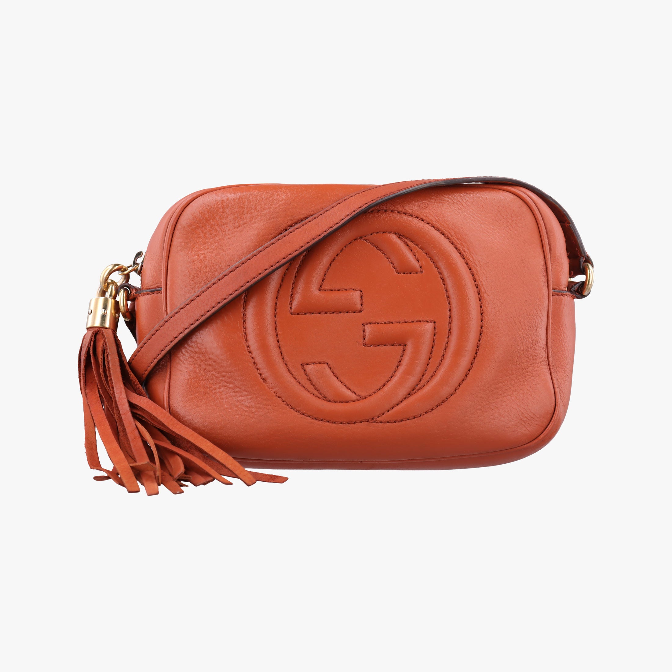 Secondhand Gucci Soho Orange Leather 308364 shoulderbag | stylenewstar