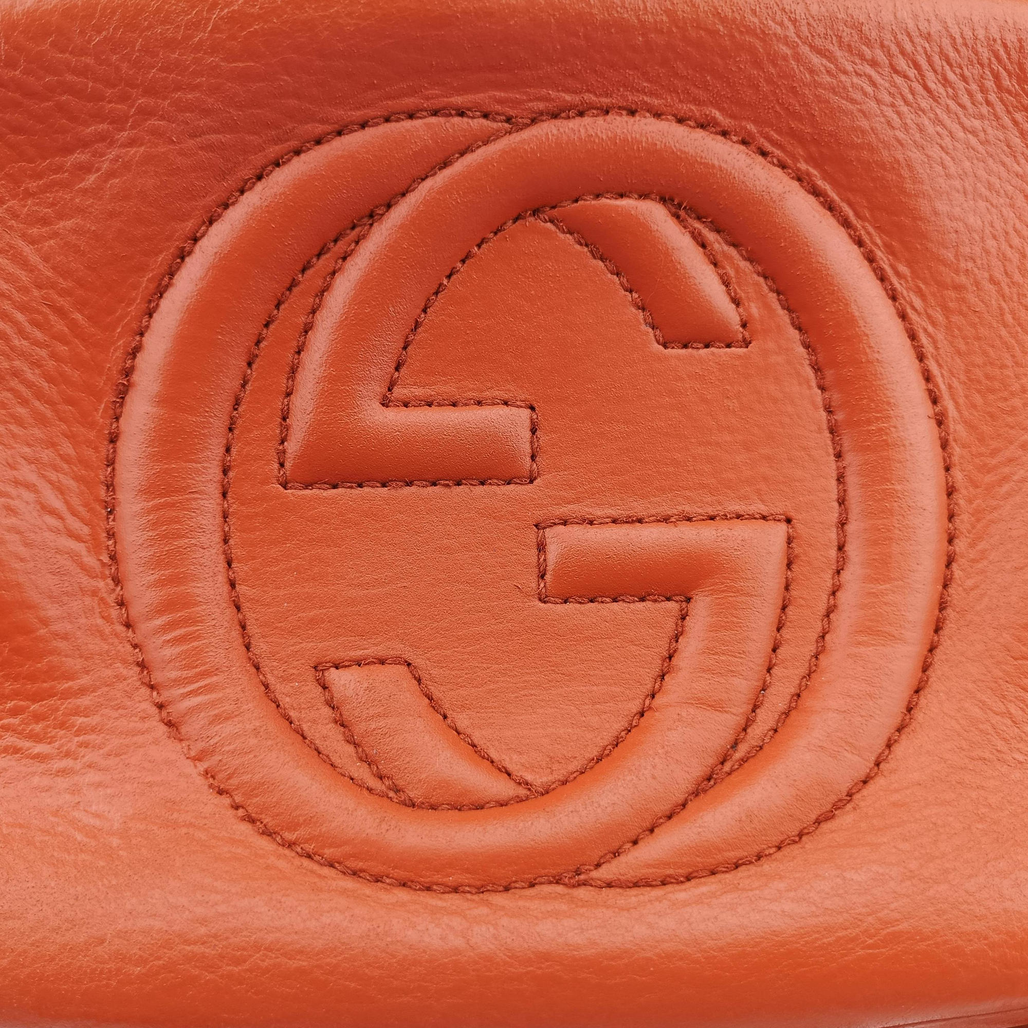 Secondhand Gucci Soho Orange Leather 308364 shoulderbag | stylenewstar