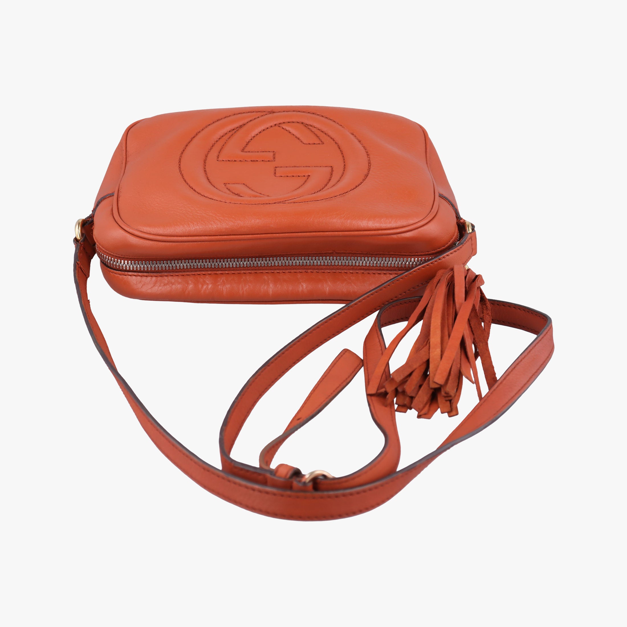 Secondhand Gucci Soho Orange Leather 308364 shoulderbag | stylenewstar