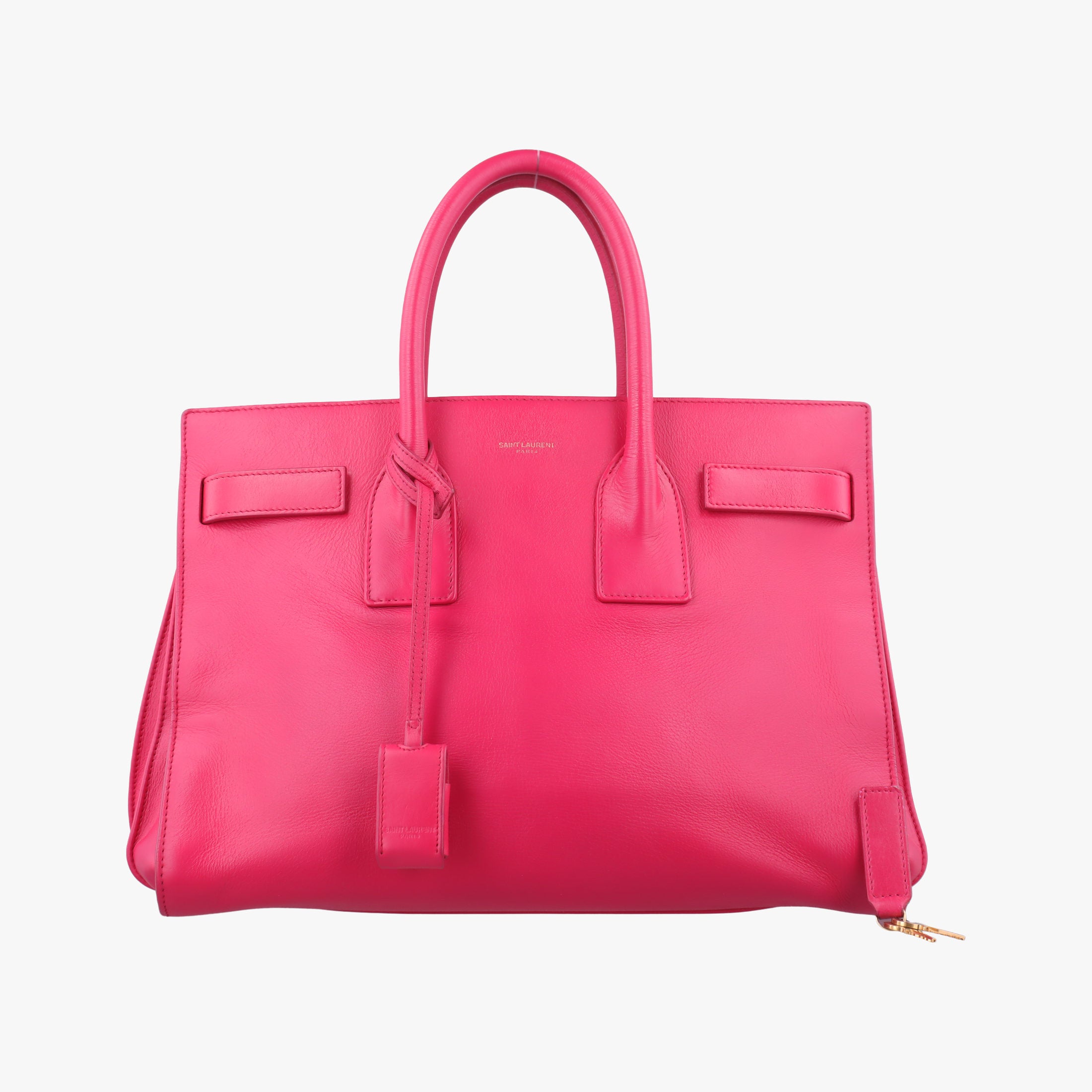 Vintage Yves Saint Laurent SAC DE JOUR Rose Leather 324823 handbag | stylenewstar